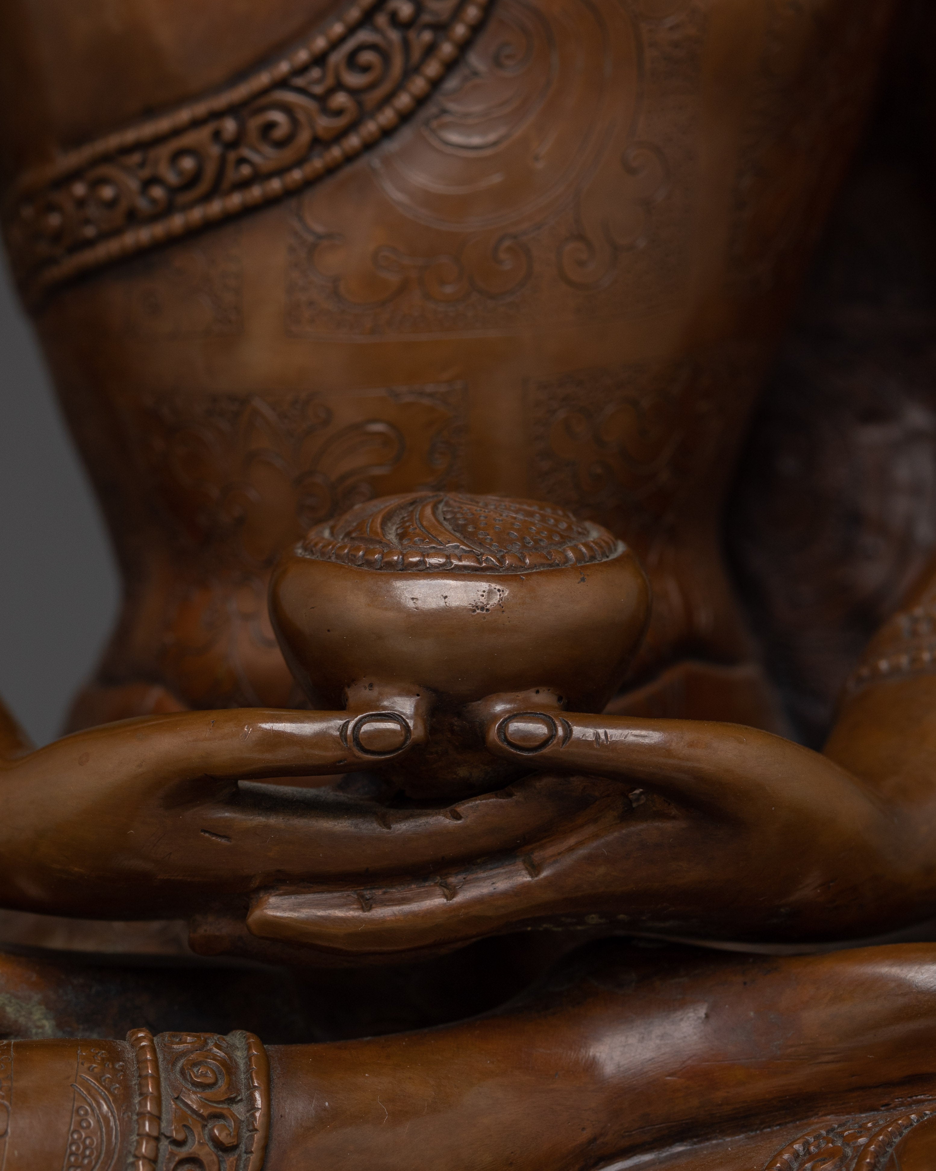 Oxidized Amitabha Buddha Statue | Himalayan Decor Artwork
