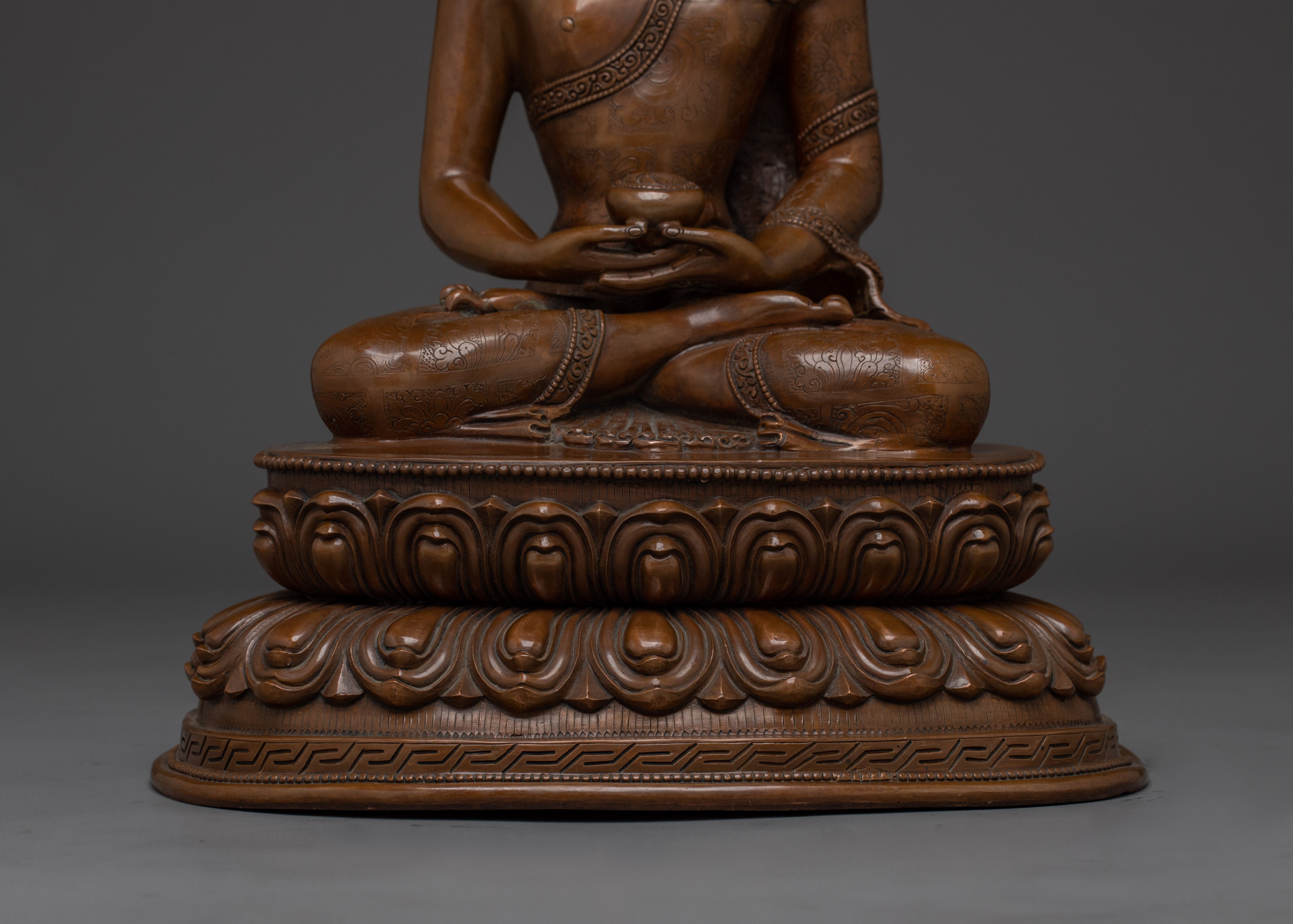 Oxidized Amitabha Buddha Statue | Himalayan Decor Artwork