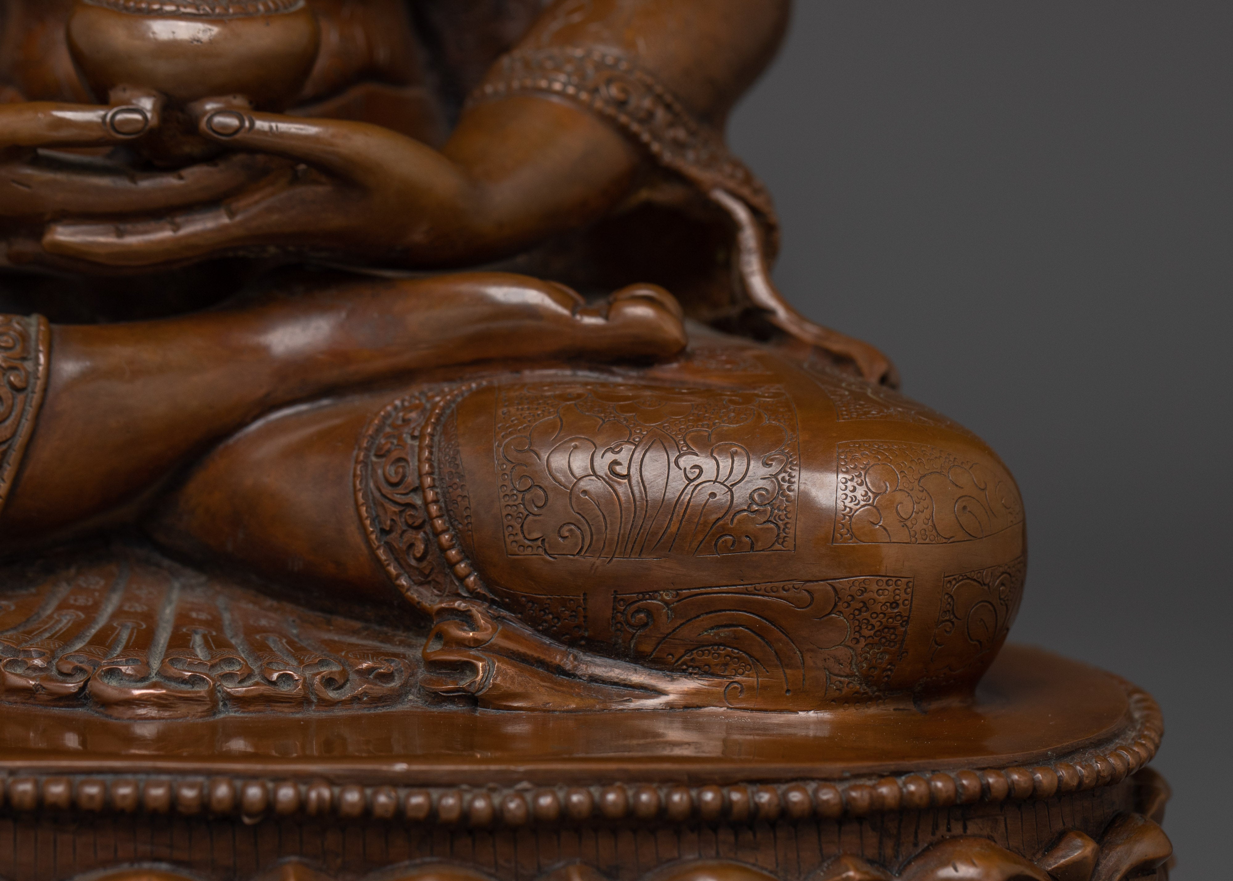 Oxidized Amitabha Buddha Statue | Himalayan Decor Artwork