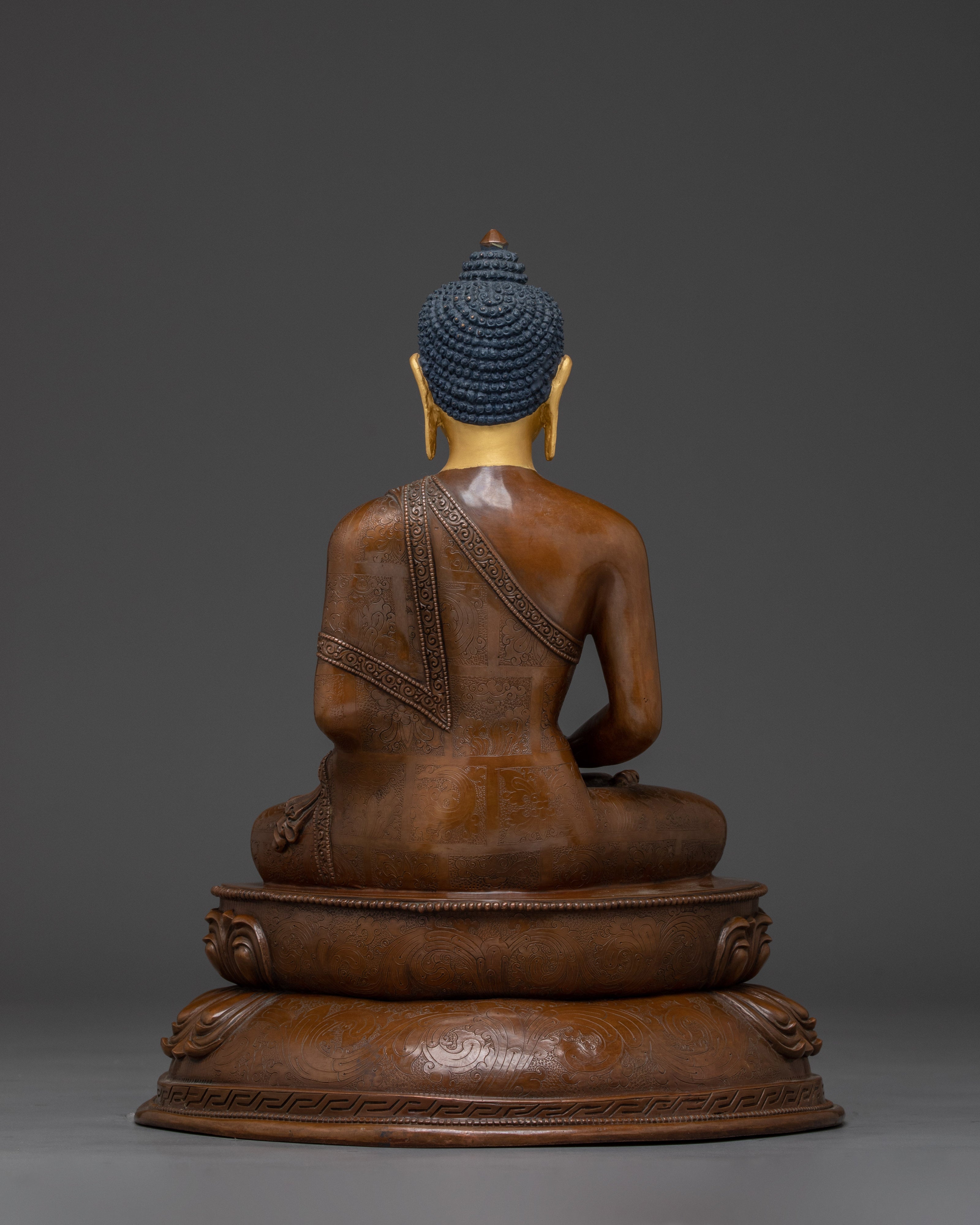 Oxidized Amitabha Buddha Statue | Himalayan Decor Artwork