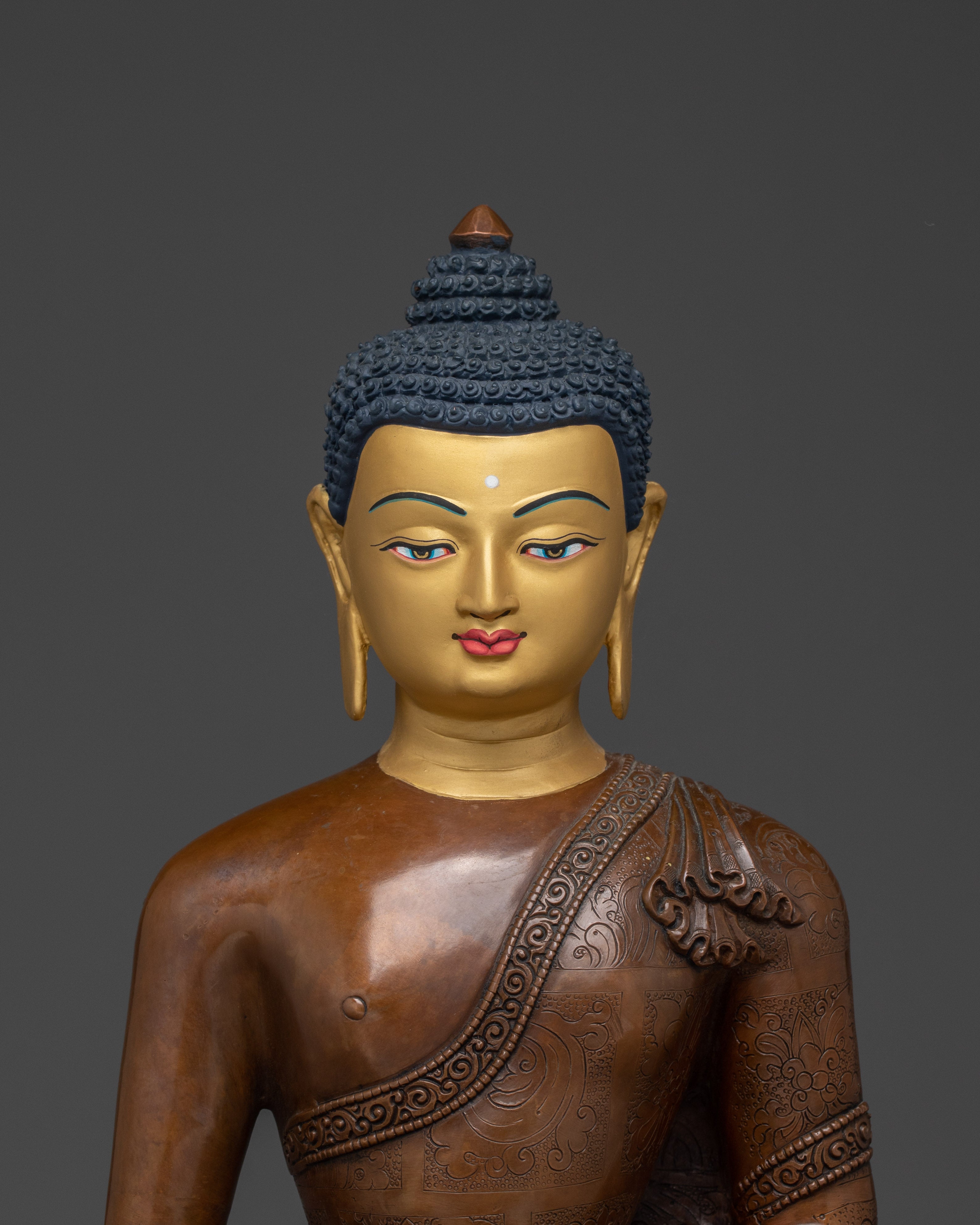 Oxidized Amitabha Buddha Statue | Himalayan Decor Artwork