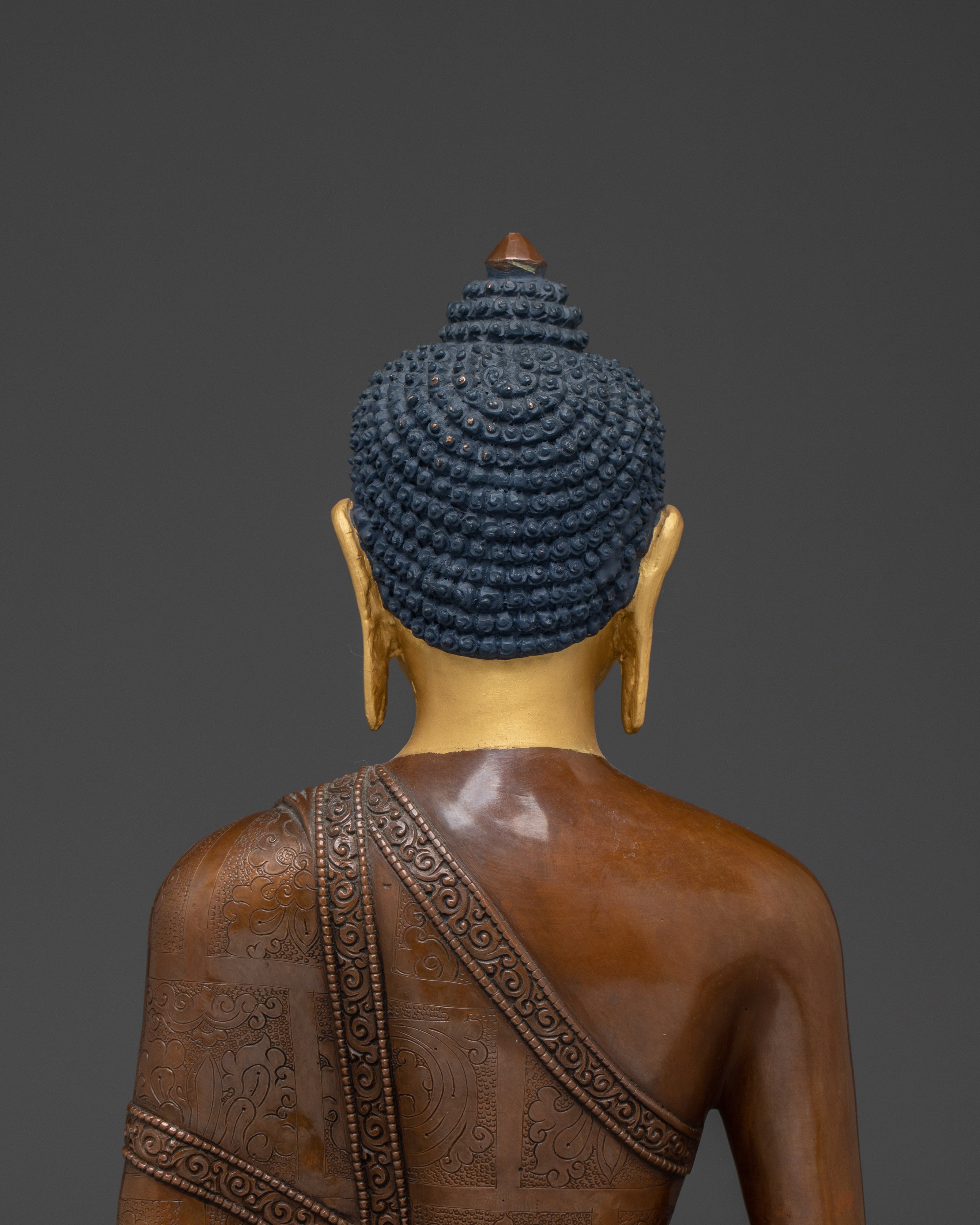 Oxidized Amitabha Buddha Statue | Himalayan Decor Artwork