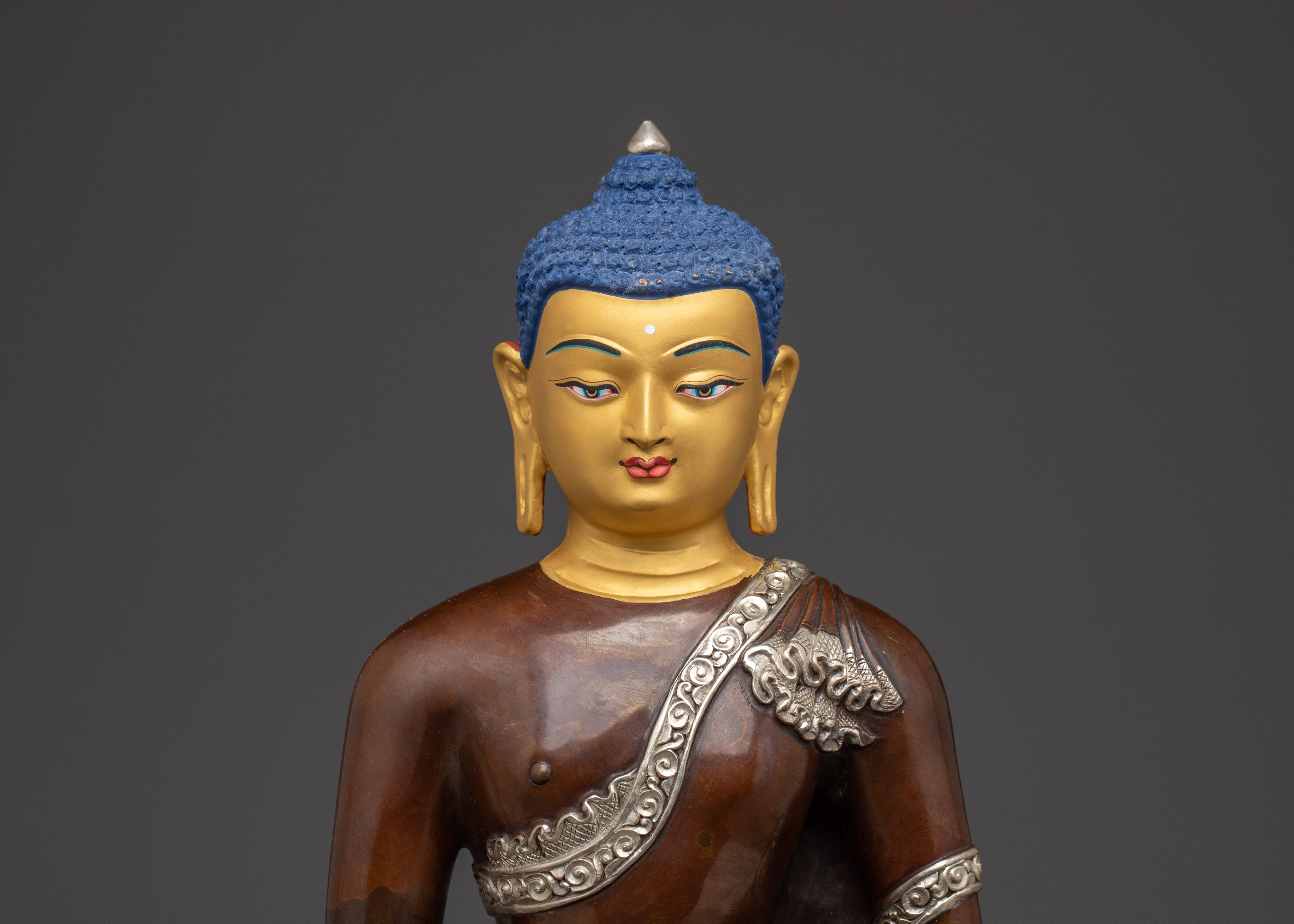 Amitabha Buddha Oxidized Silver Statue | The Ruler of Pure Land