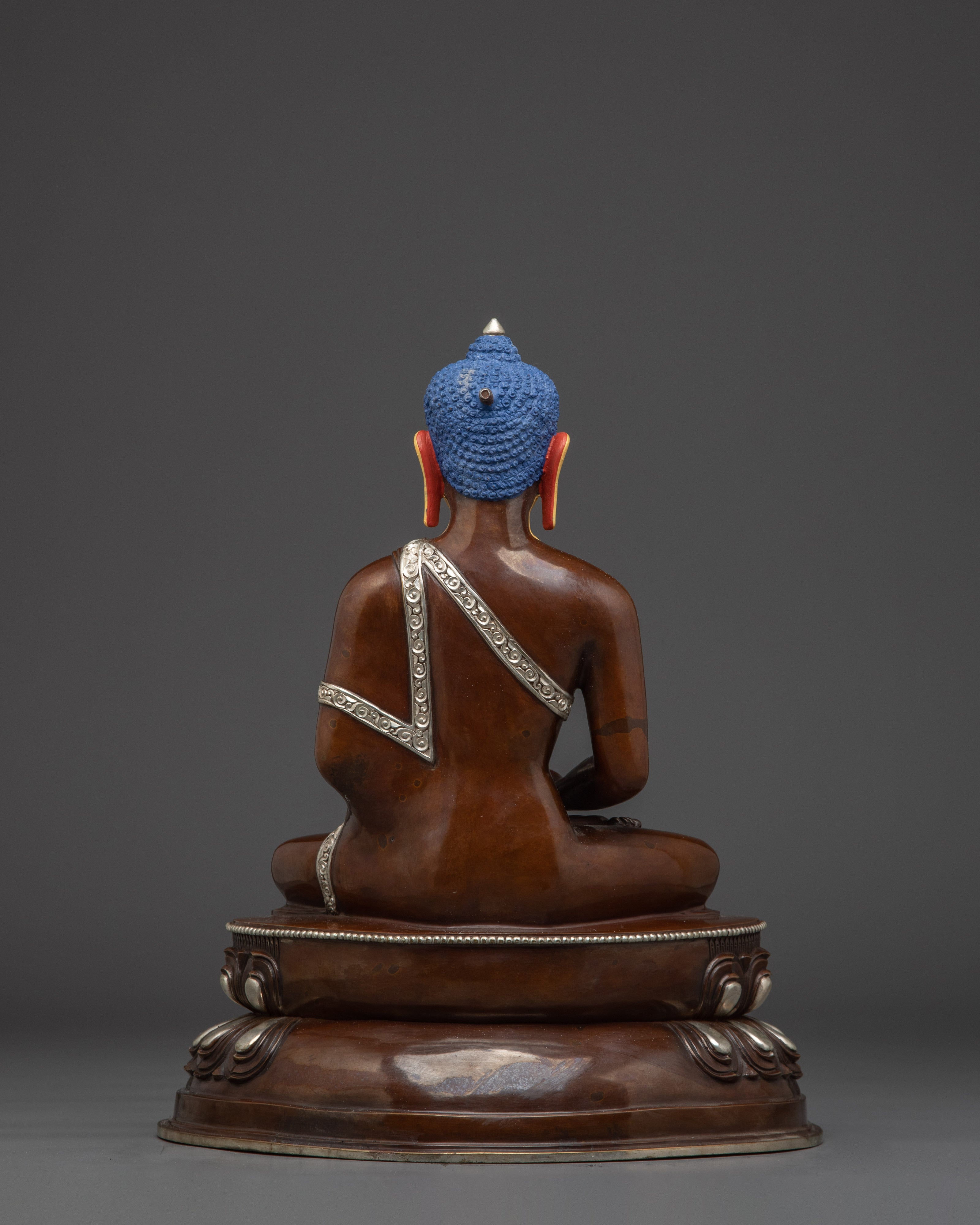 Amitabha Buddha Oxidized Silver Statue | The Ruler of Pure Land