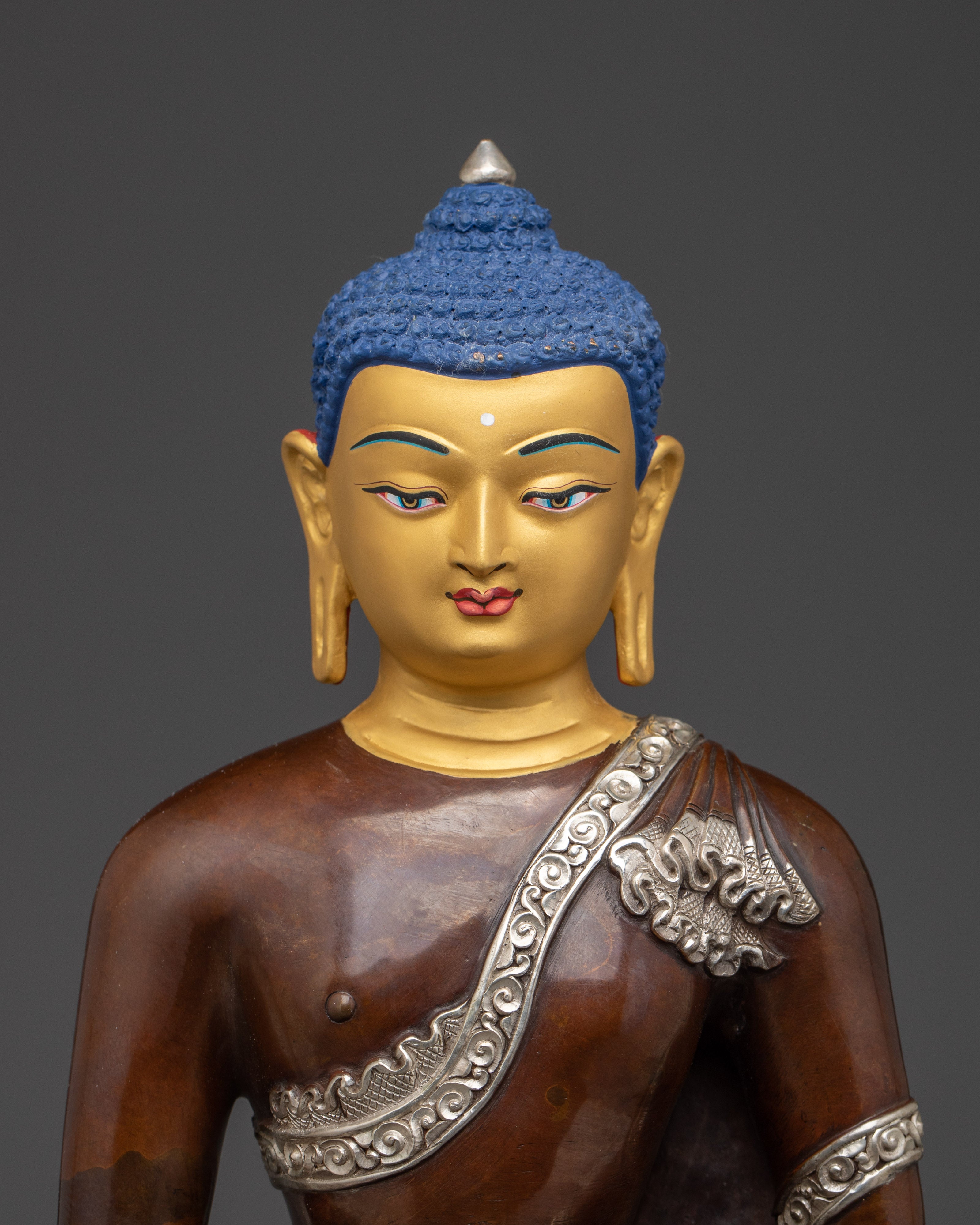 Amitabha Buddha Oxidized Silver Statue | The Ruler of Pure Land