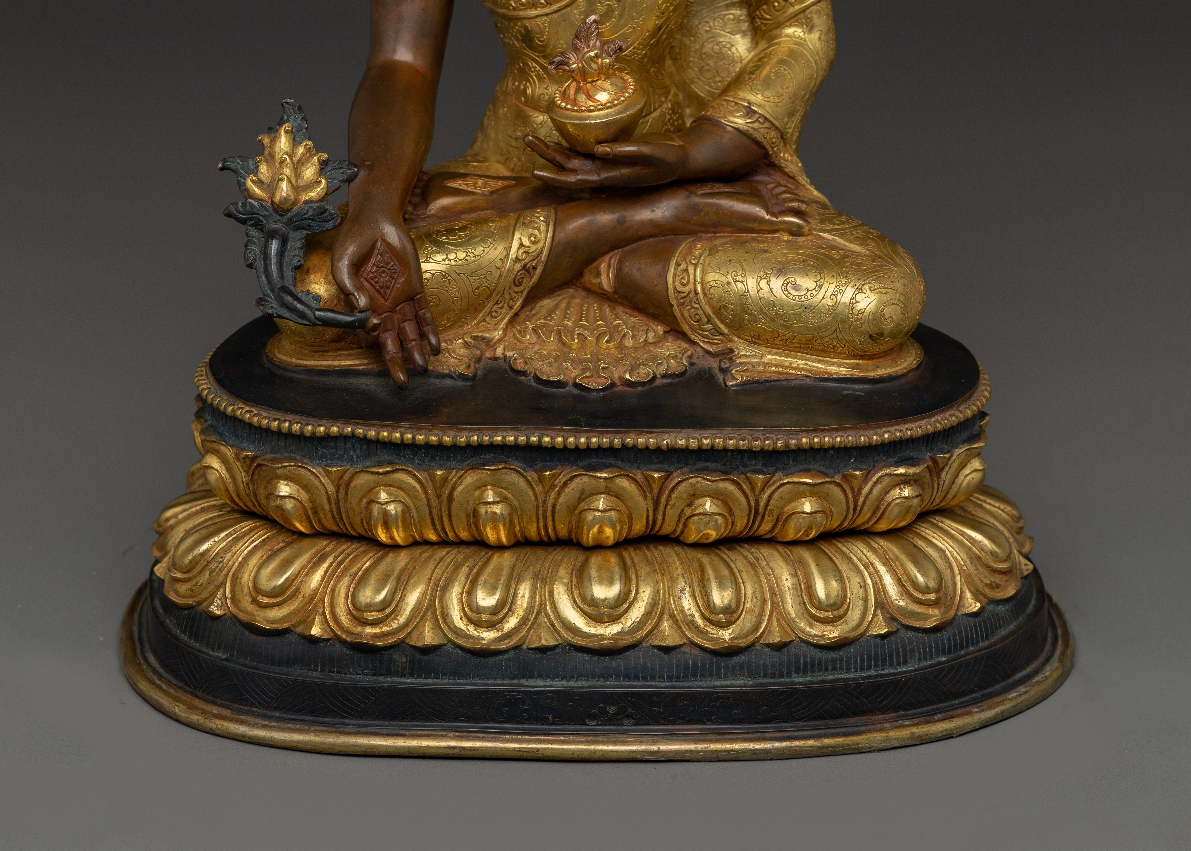 Medicine Buddha Spiritual Decoration | Bhaisajyaguru Sculpture