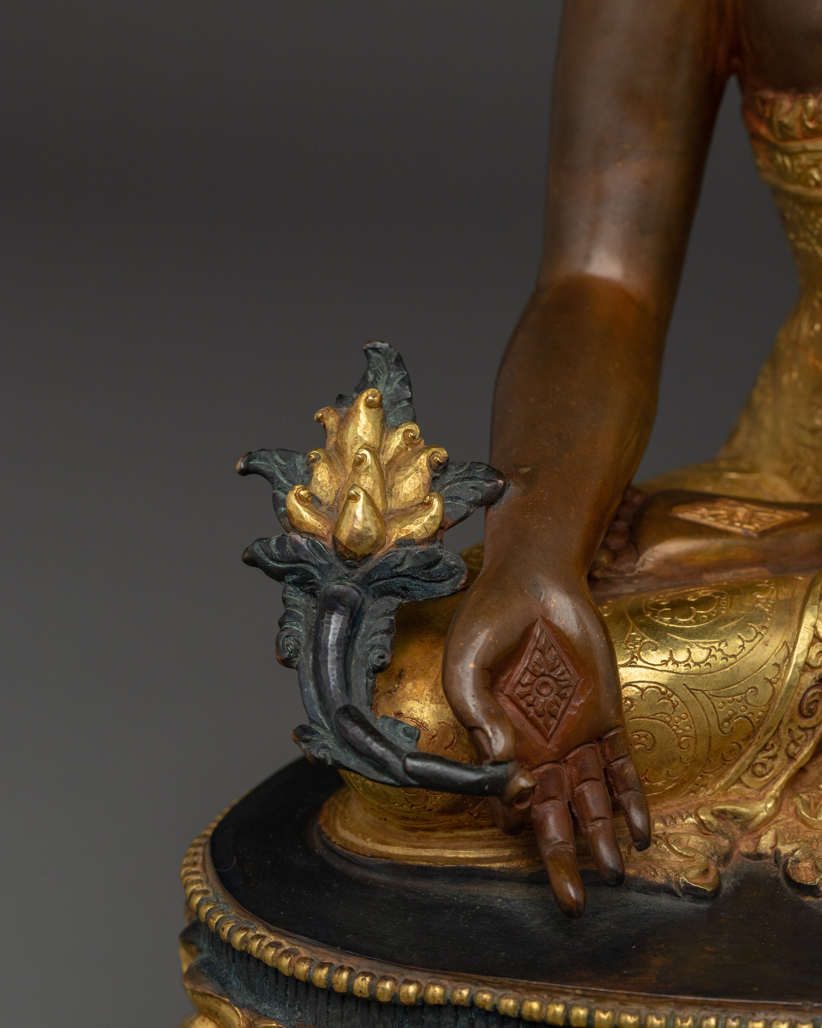 Medicine Buddha Spiritual Decoration | Bhaisajyaguru Sculpture