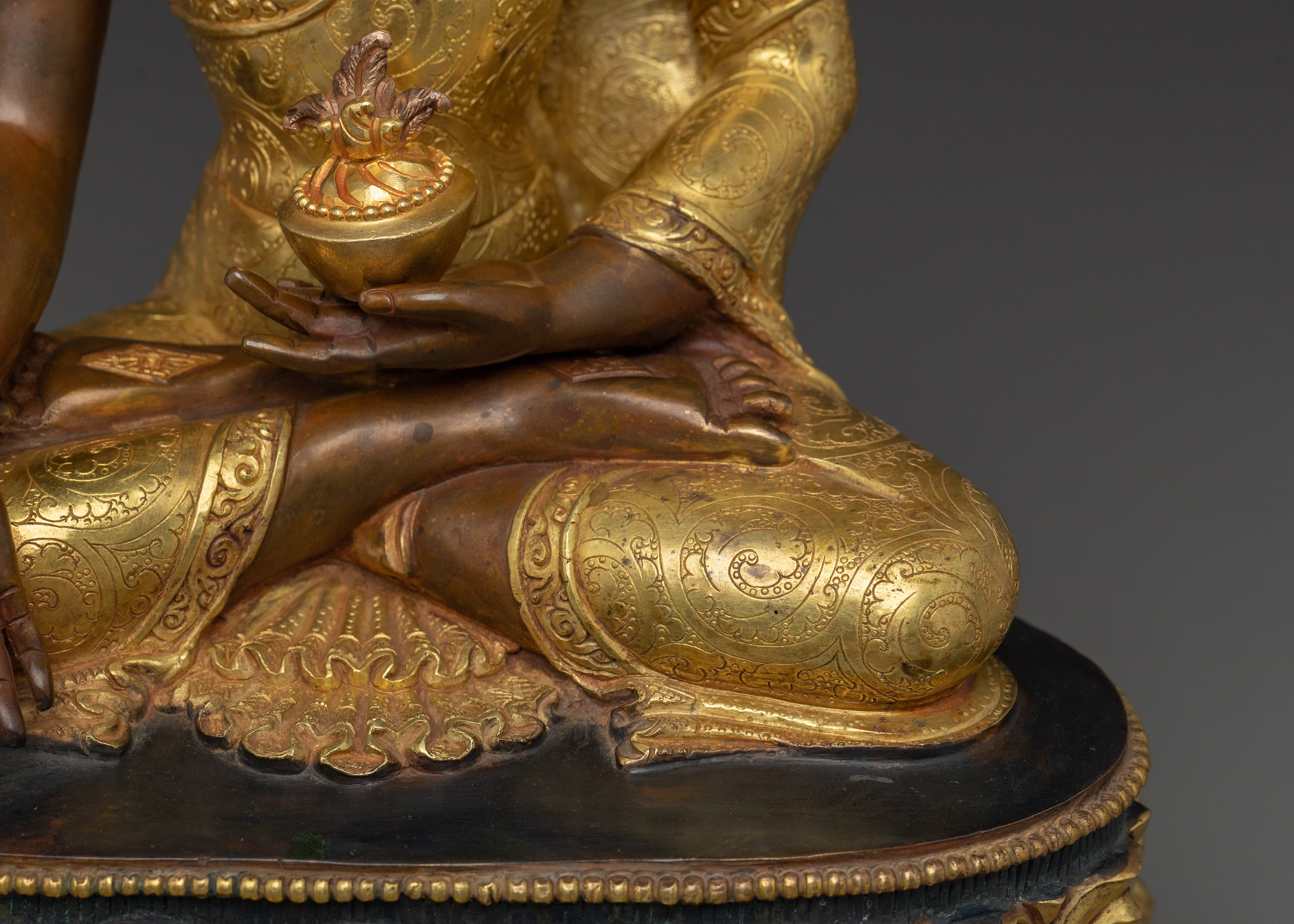 Medicine Buddha Spiritual Decoration | Bhaisajyaguru Sculpture
