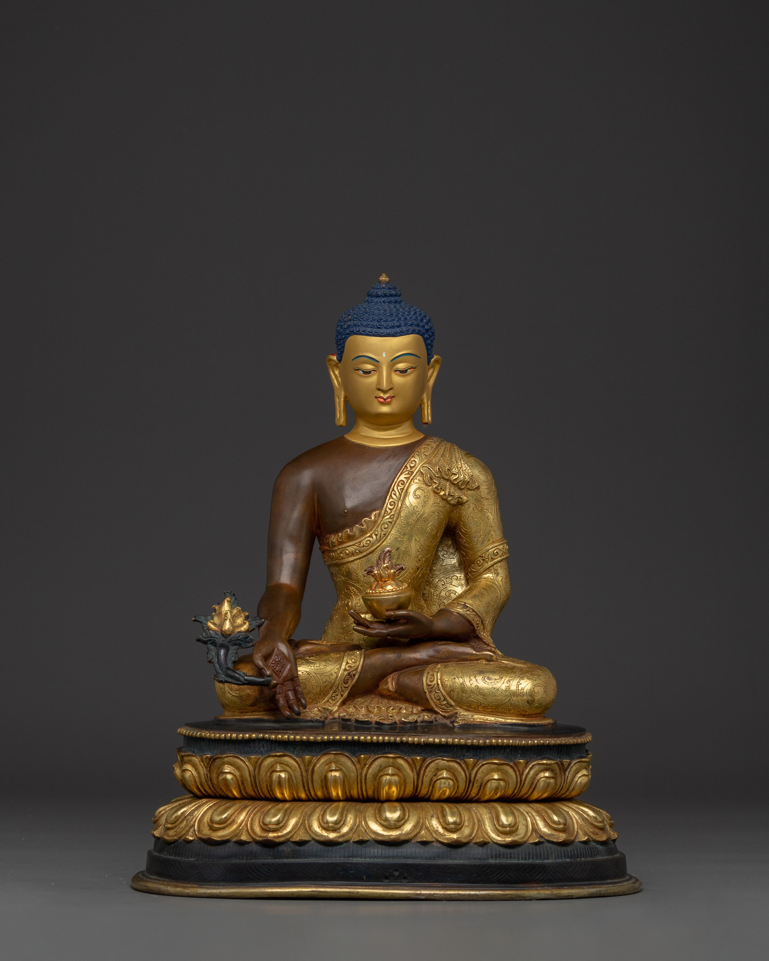 Medicine Buddha Spiritual Decoration | Bhaisajyaguru Sculpture