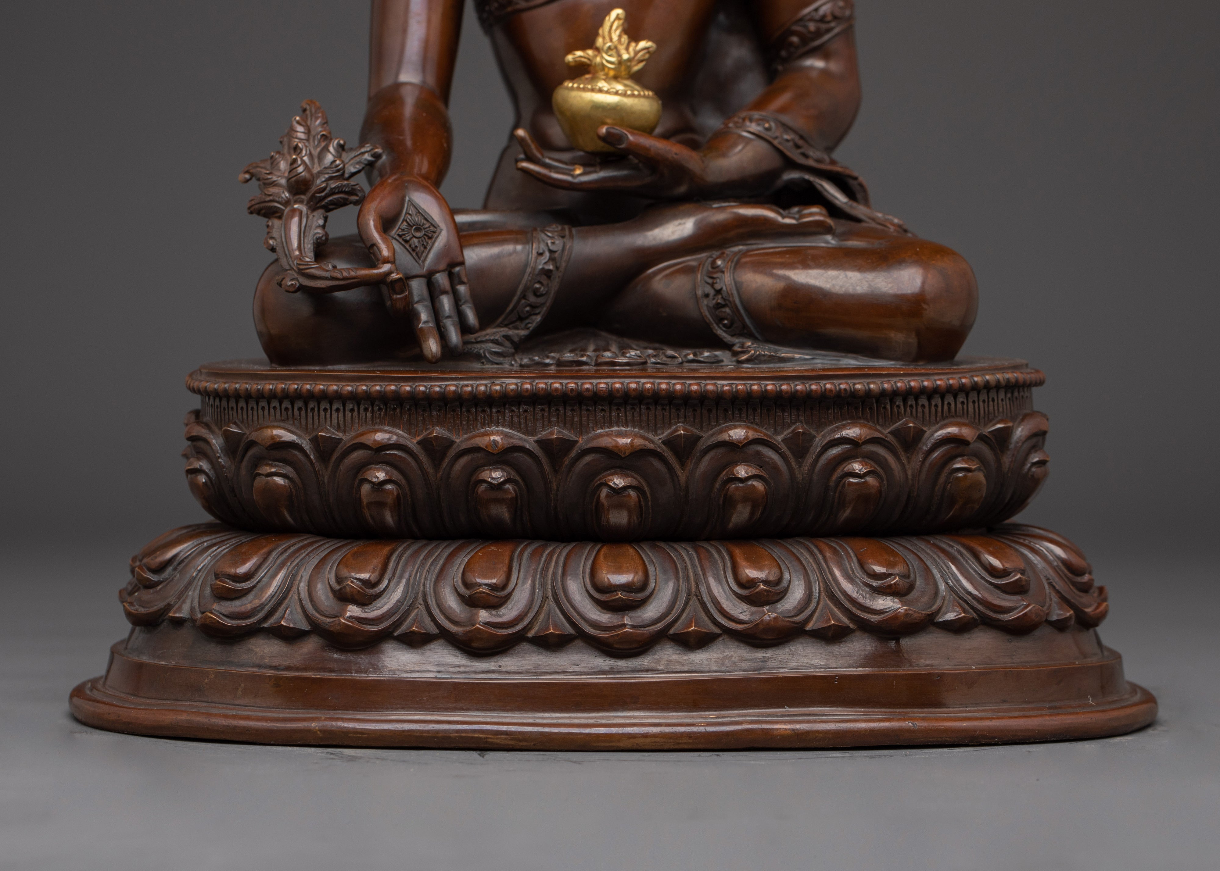 Divine Healer Medicine Buddha Statue | Bhaisajyaguru Artwork