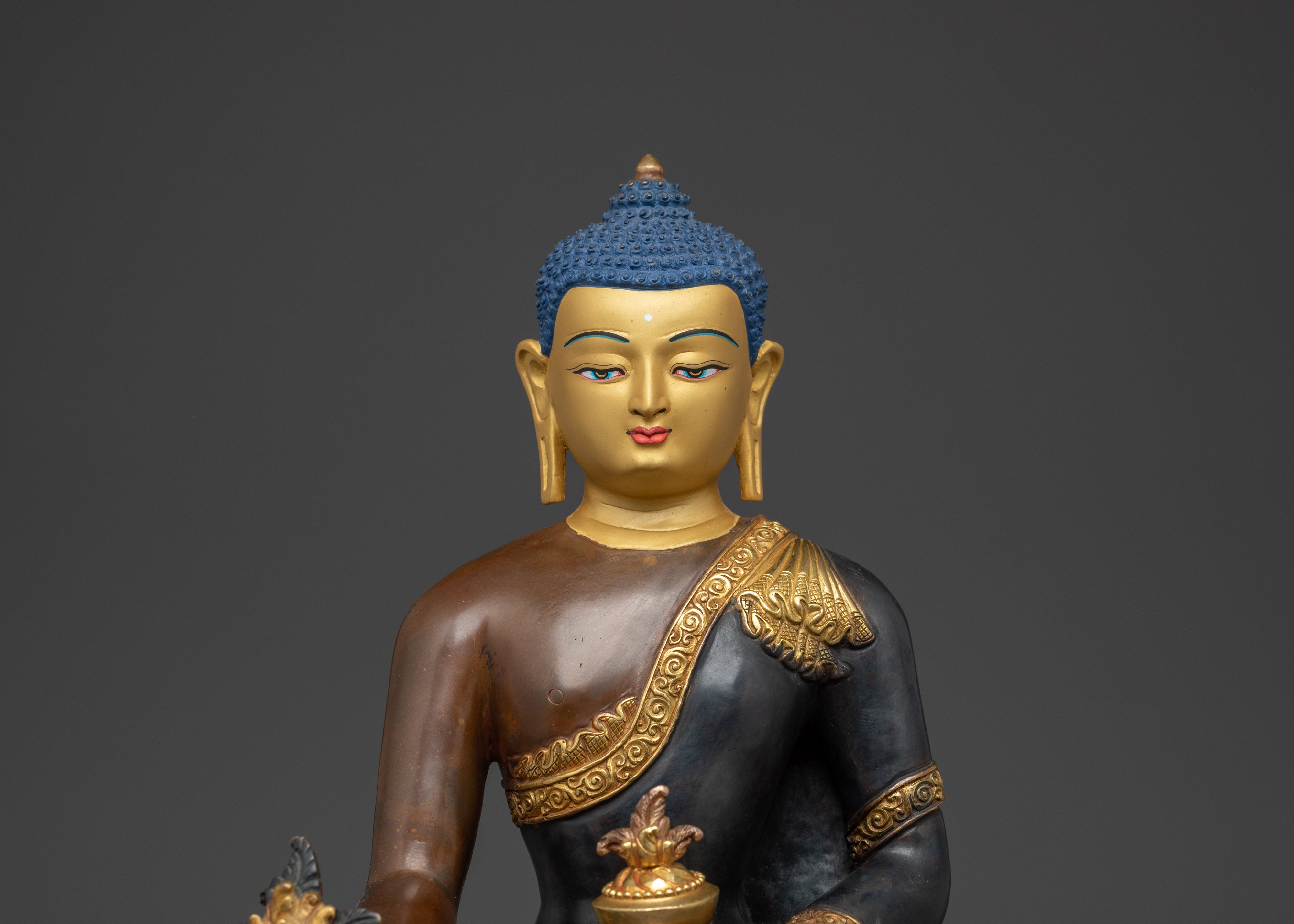 Vajrayana Deity Medicine Buddha Artwork | Healing Deity of Tibetan Buddhism