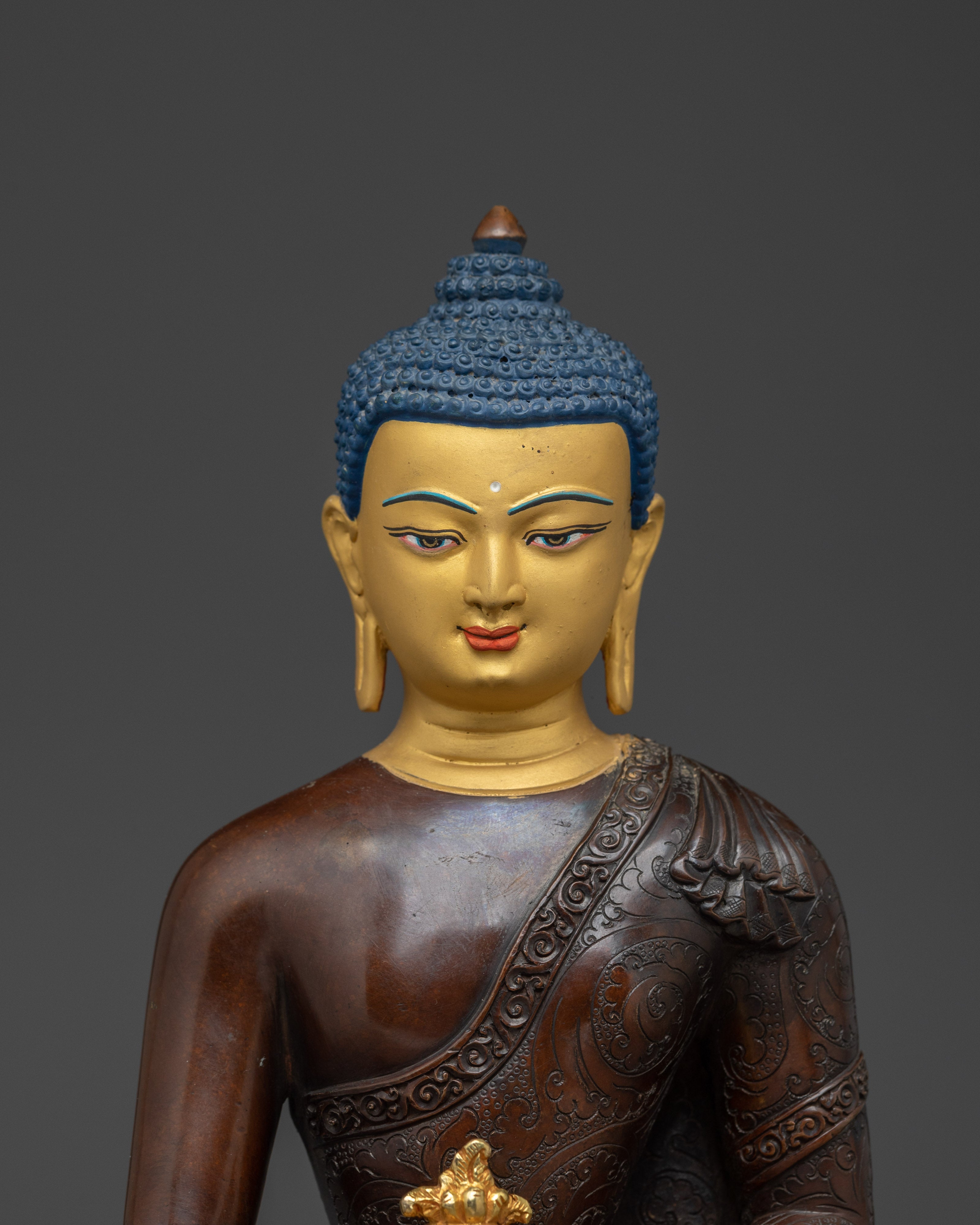 Oxidized Art of Medicine Buddha | Also known as Bhaisajya-guru