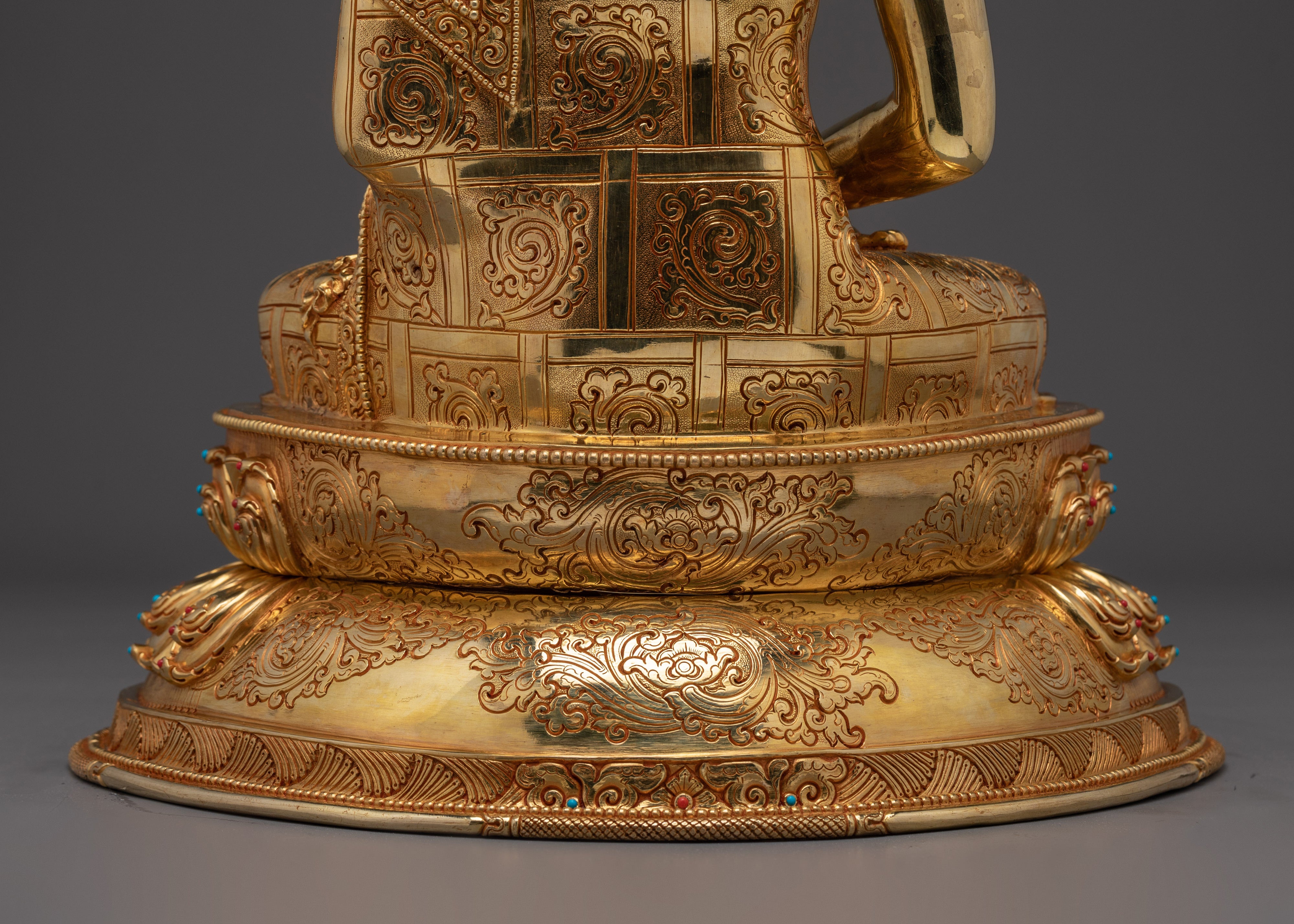 24K Gold Gilded Amitabha Buddha Art | Buddha of Infinite Light