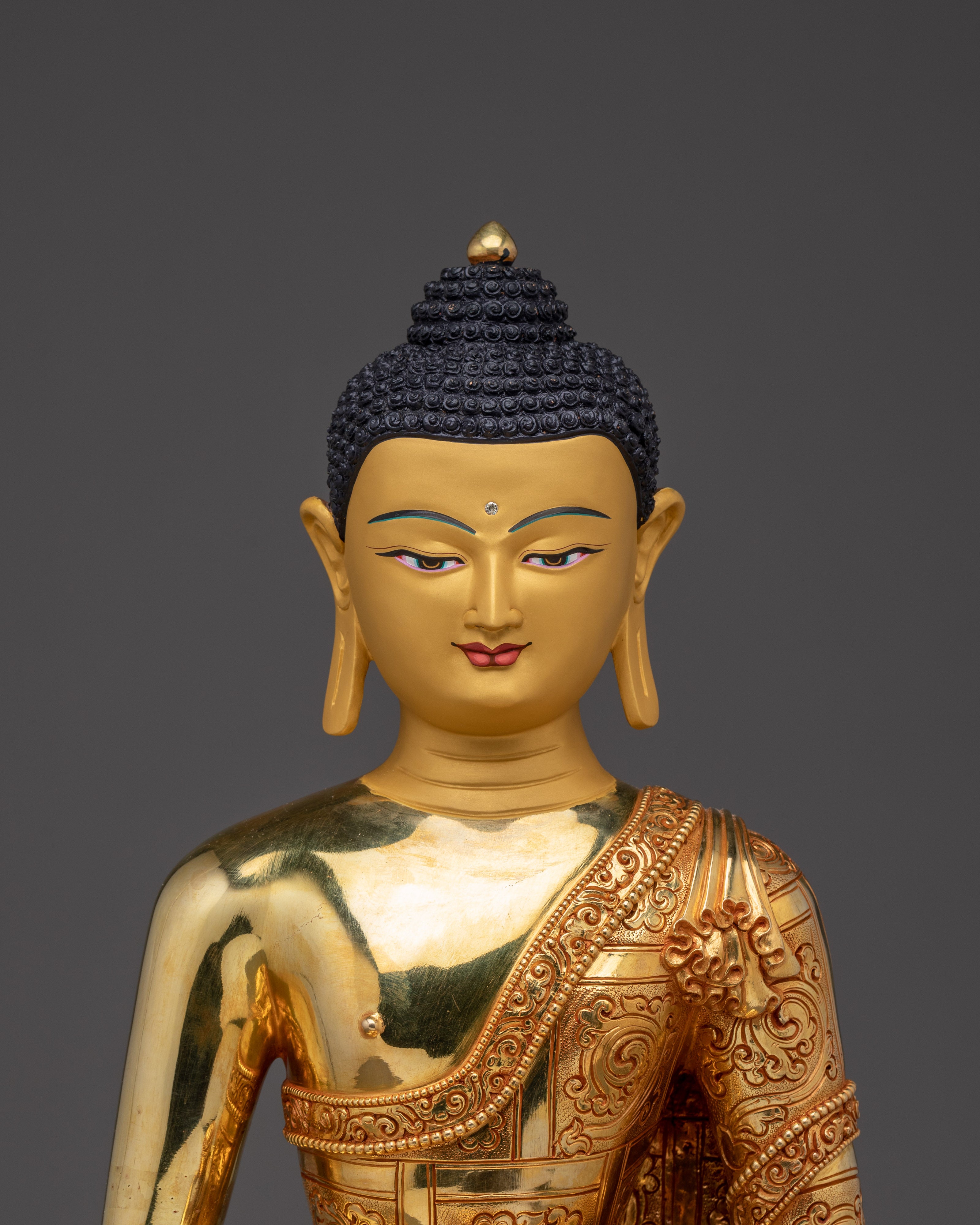 24K Gold Gilded Amitabha Buddha Art | Buddha of Infinite Light