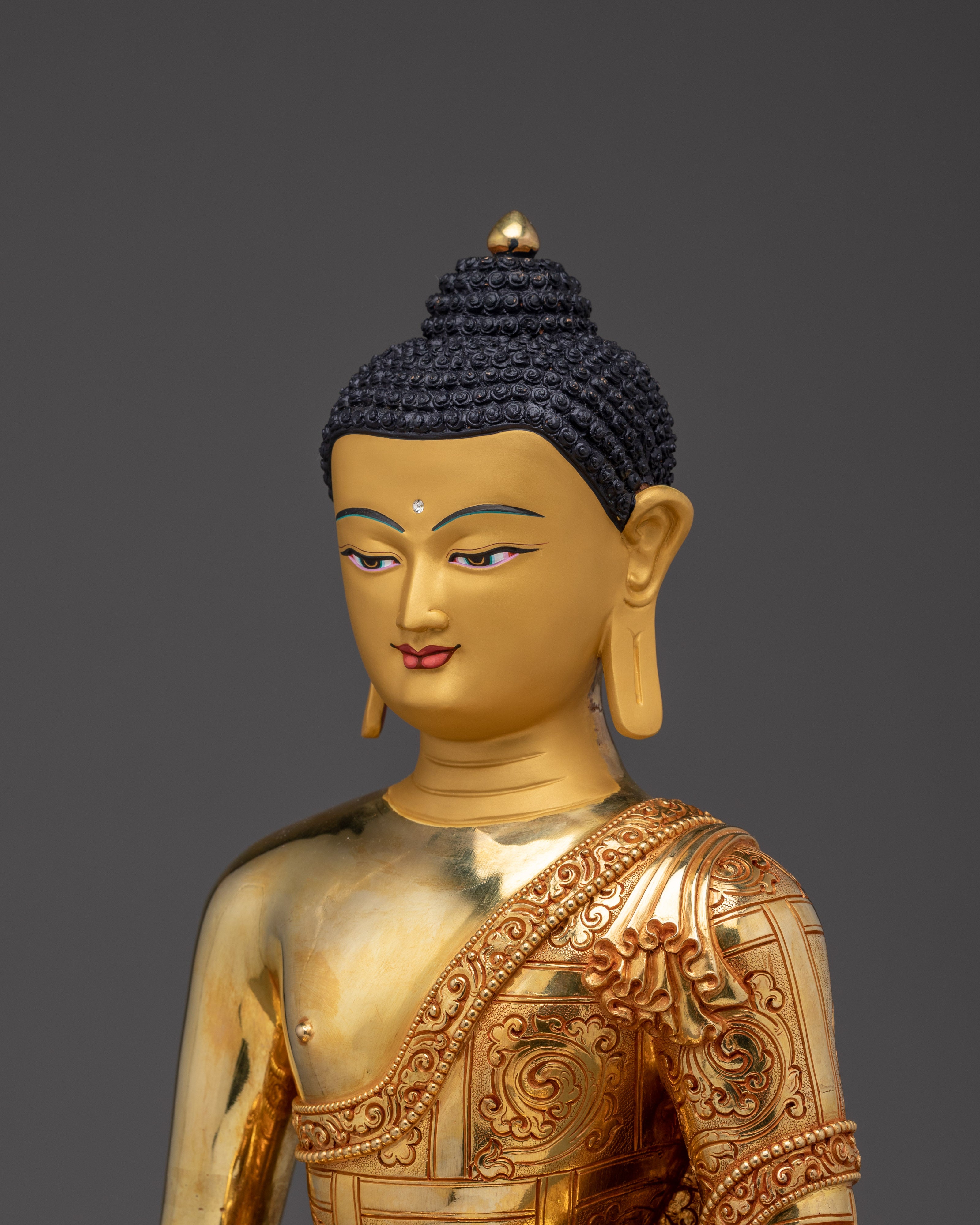 24K Gold Gilded Amitabha Buddha Art | Buddha of Infinite Light