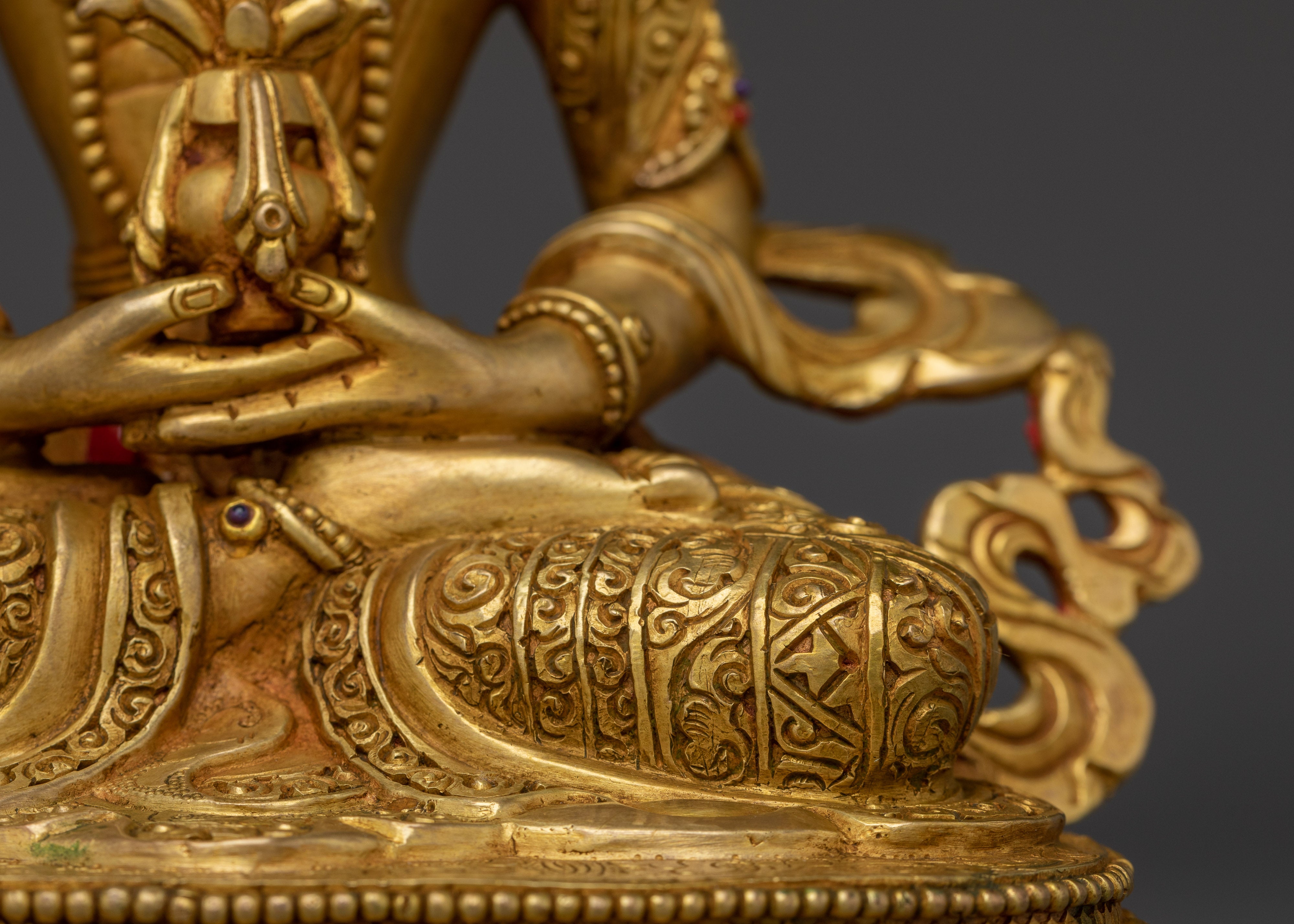 Handmade Buddha of Longevity Amitayus Artwork | Eternal Buddha of Health and Prosperity