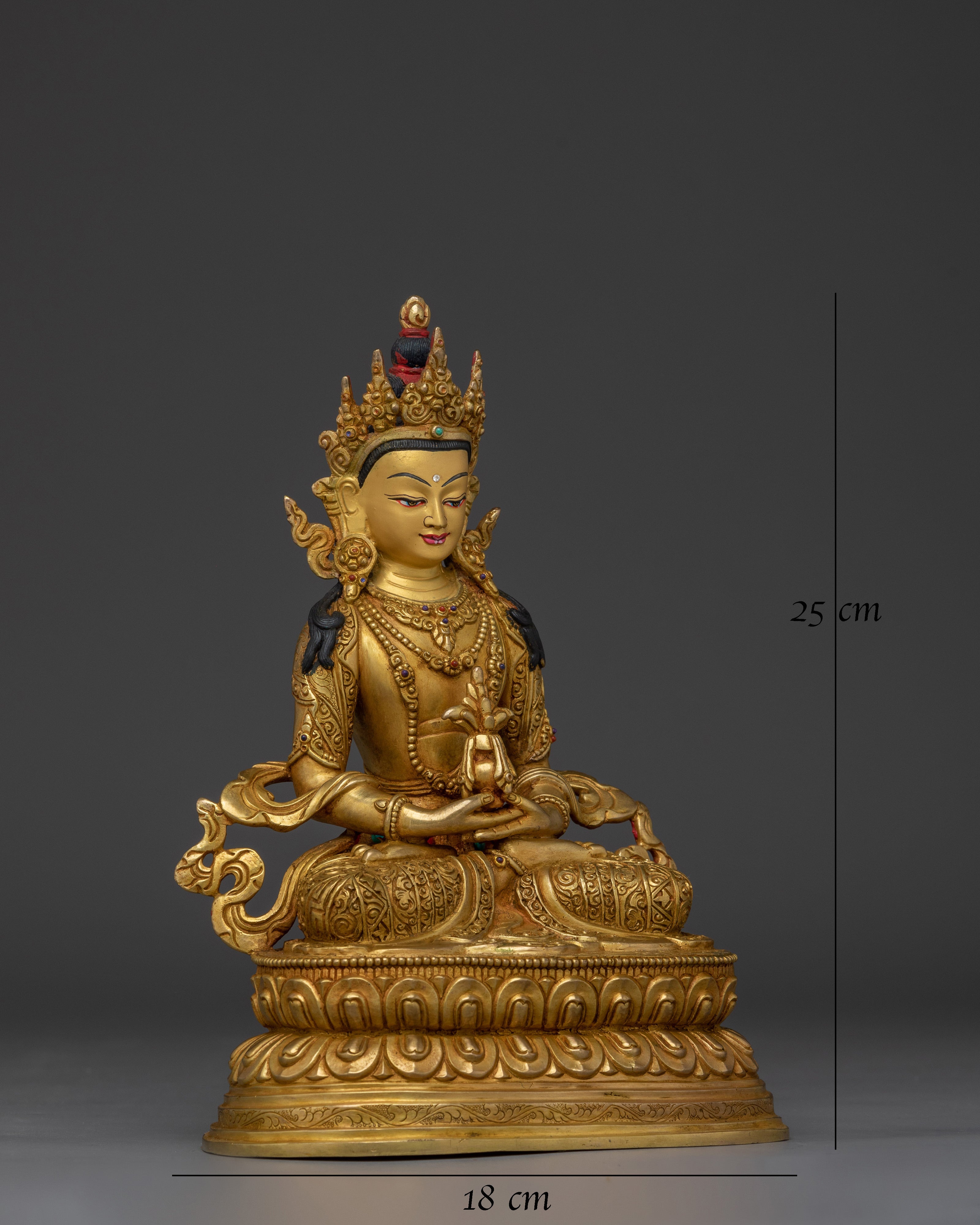 Handmade Buddha of Longevity Amitayus Artwork