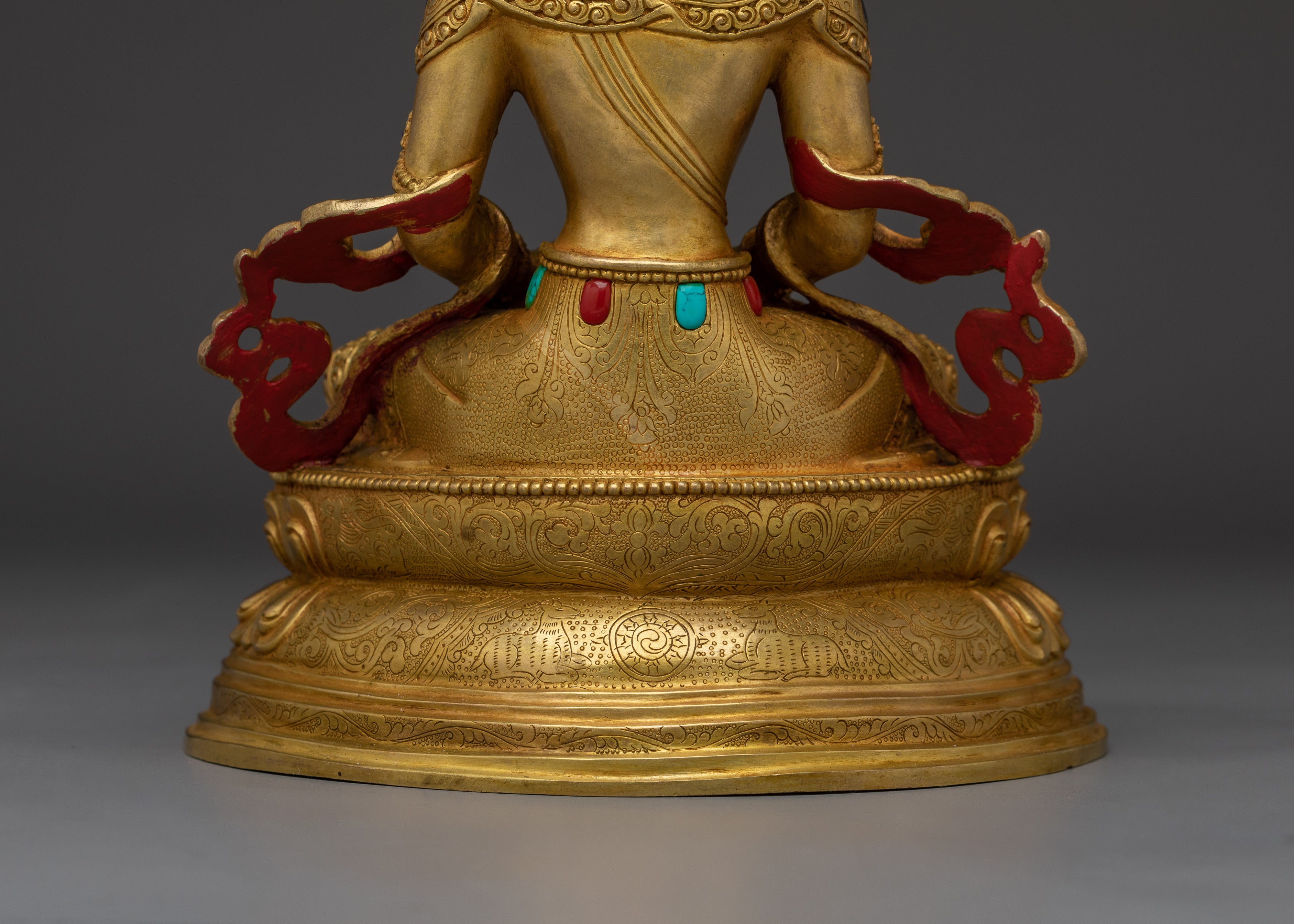 Handmade Buddha of Longevity Amitayus Artwork | Eternal Buddha of Health and Prosperity