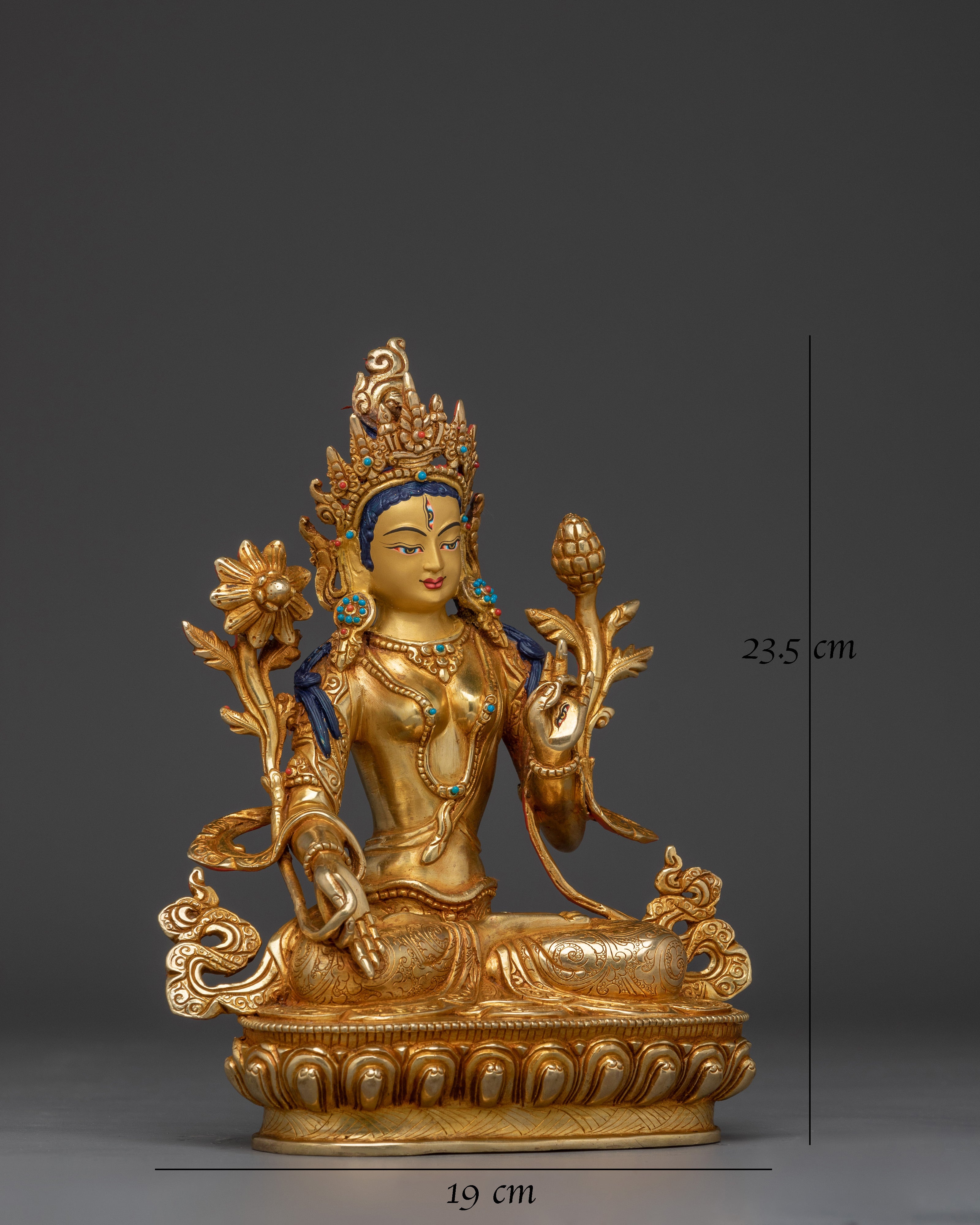 Sita Tara Tibetan Deity Sculpture
