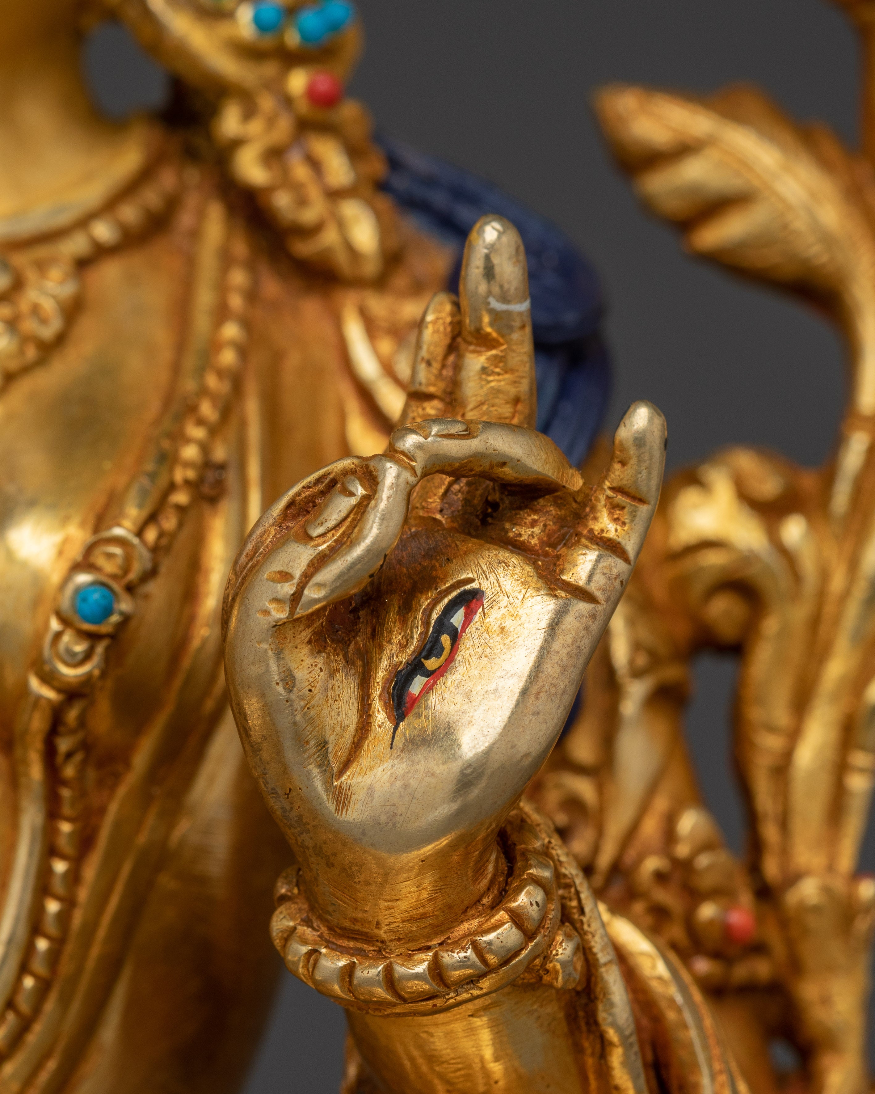Sita Tara Tibetan Deity Sculpture | White Tara - Healing Deity