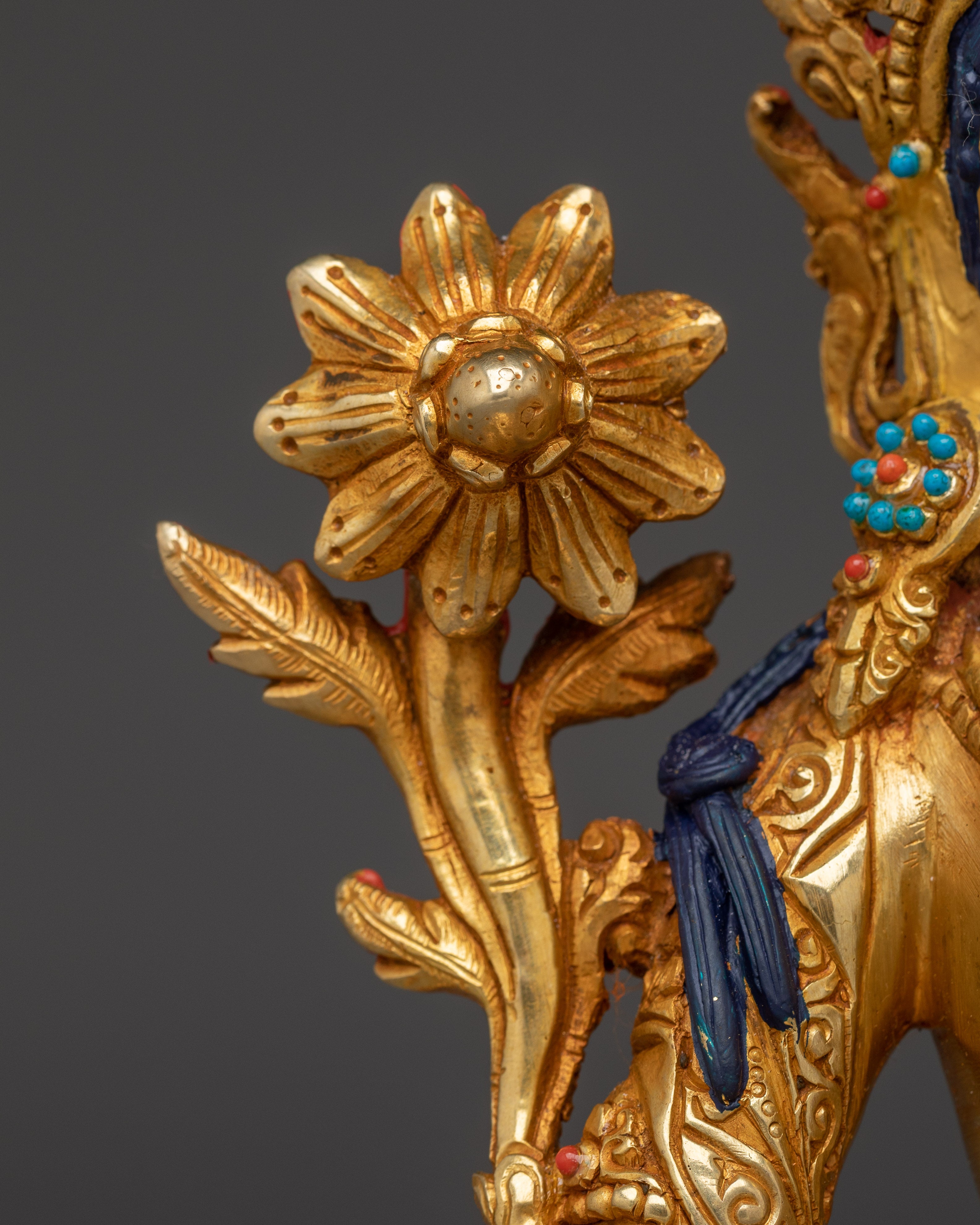 Sita Tara Tibetan Deity Sculpture | White Tara - Healing Deity