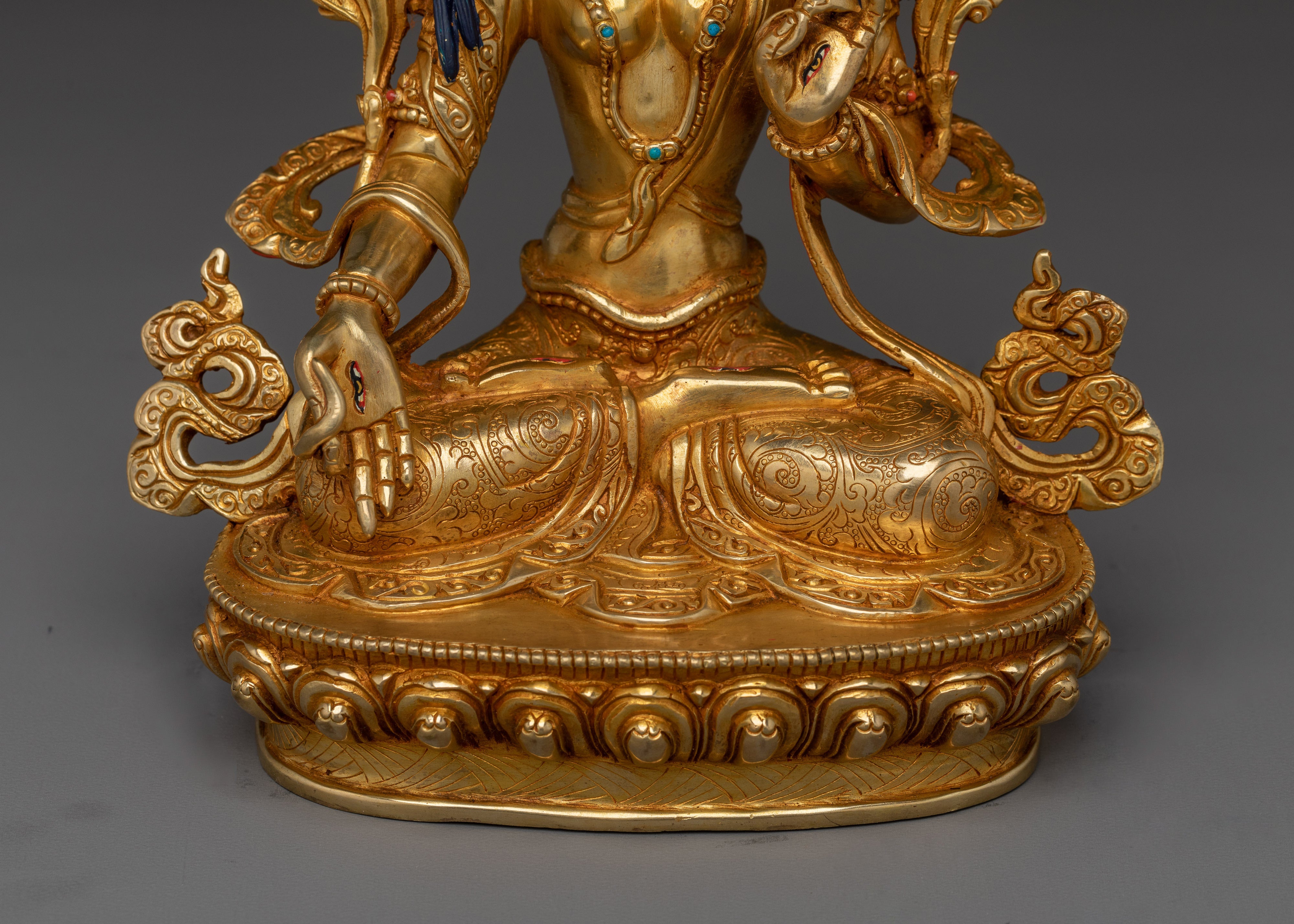 Sita Tara Tibetan Deity Sculpture | White Tara - Healing Deity