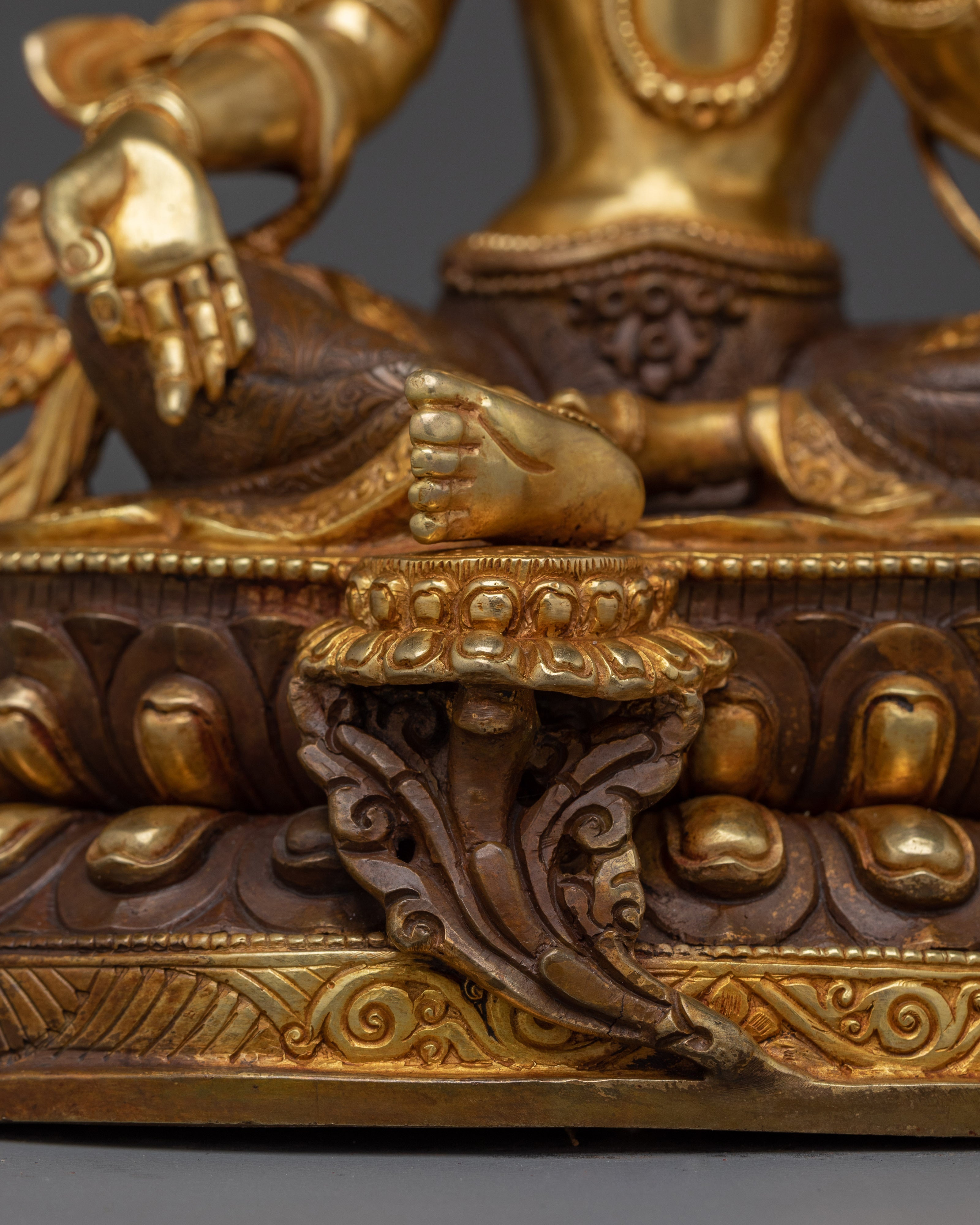 Peaceful Shyama Tara Artwork | Green Tara - Swift Savior Deity