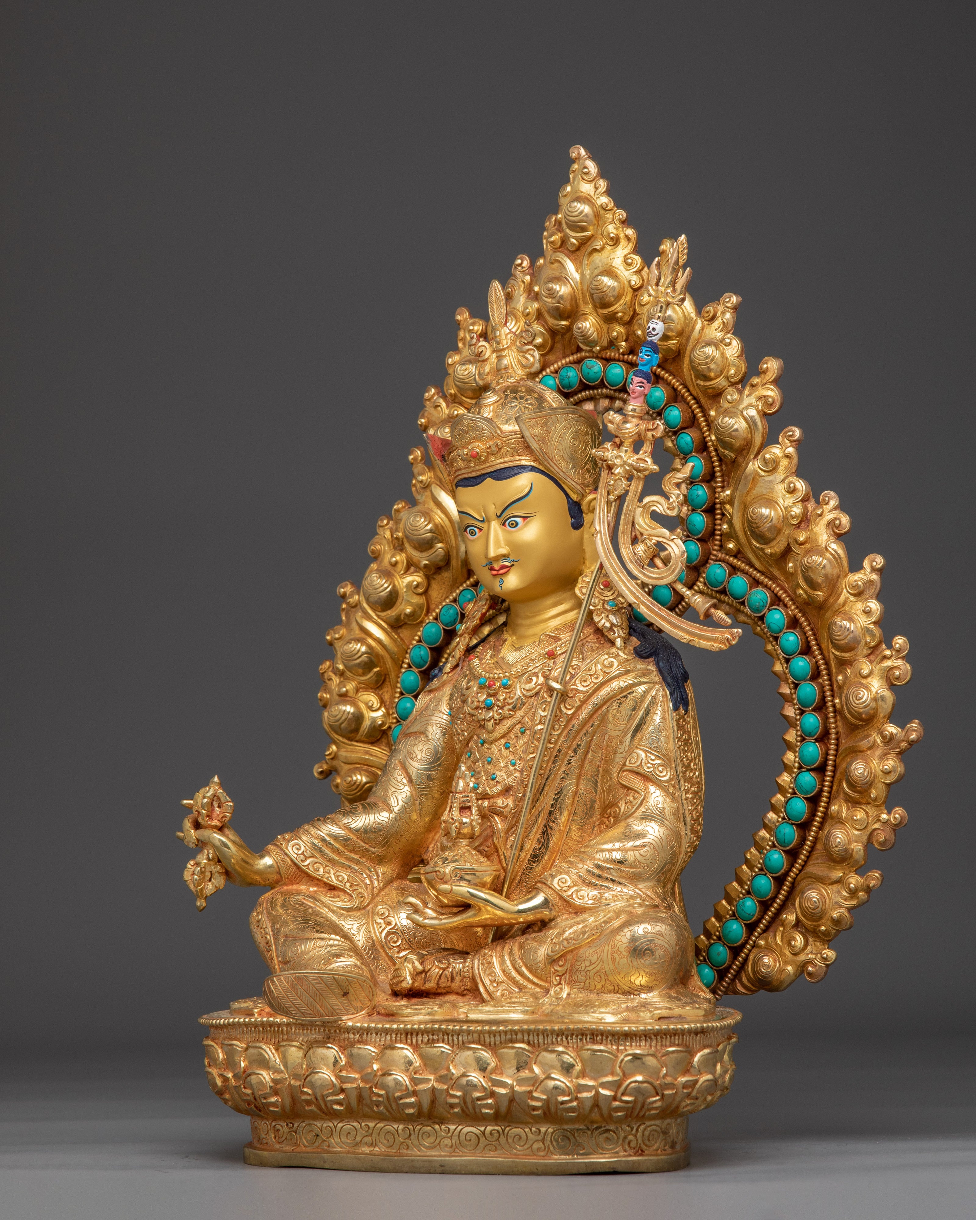 Traditional Himalayan Art of Guru Rinpoche | Tibetan Tantric Master