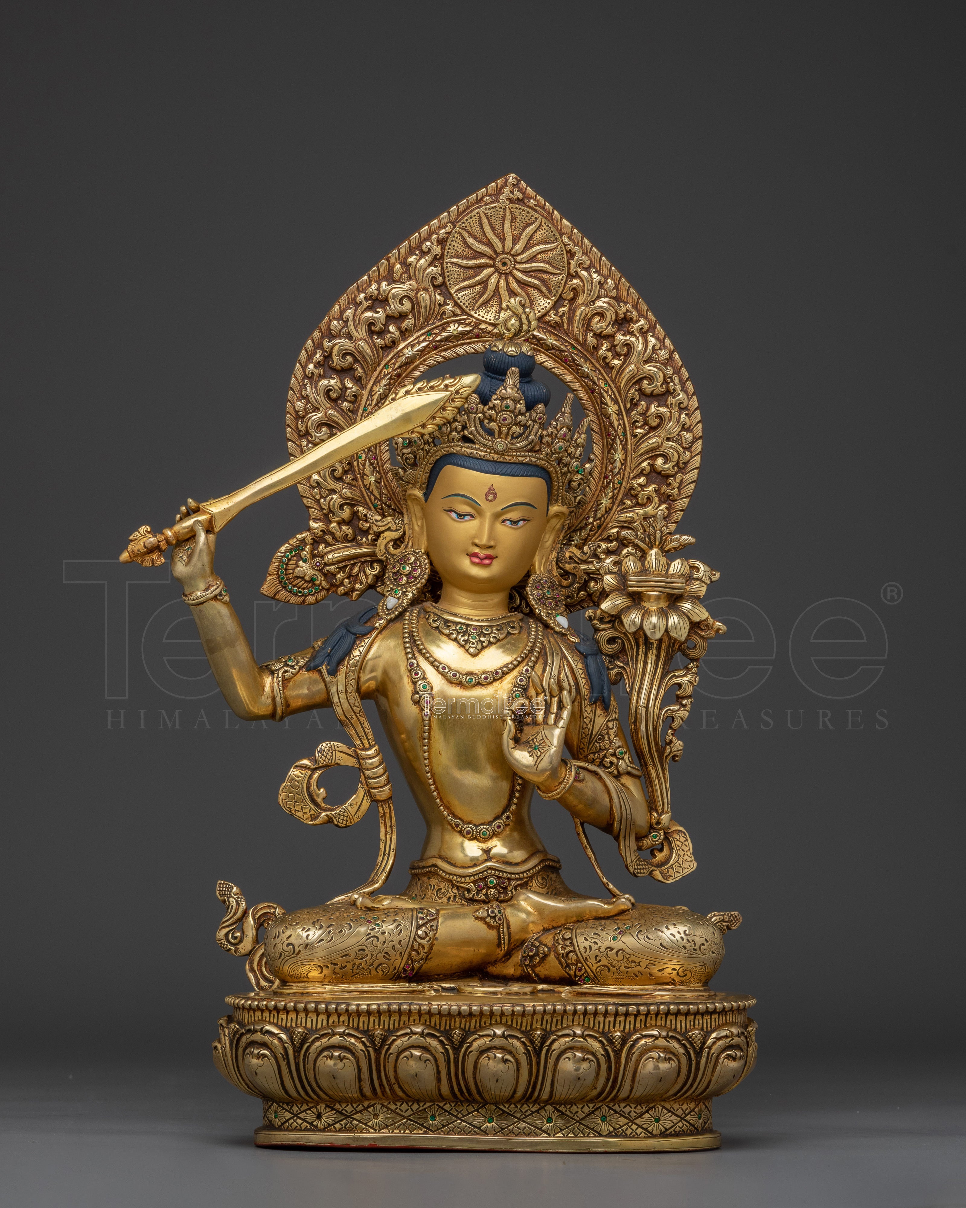 Manjushri Sacred Sculpture | Embodiment of Insight