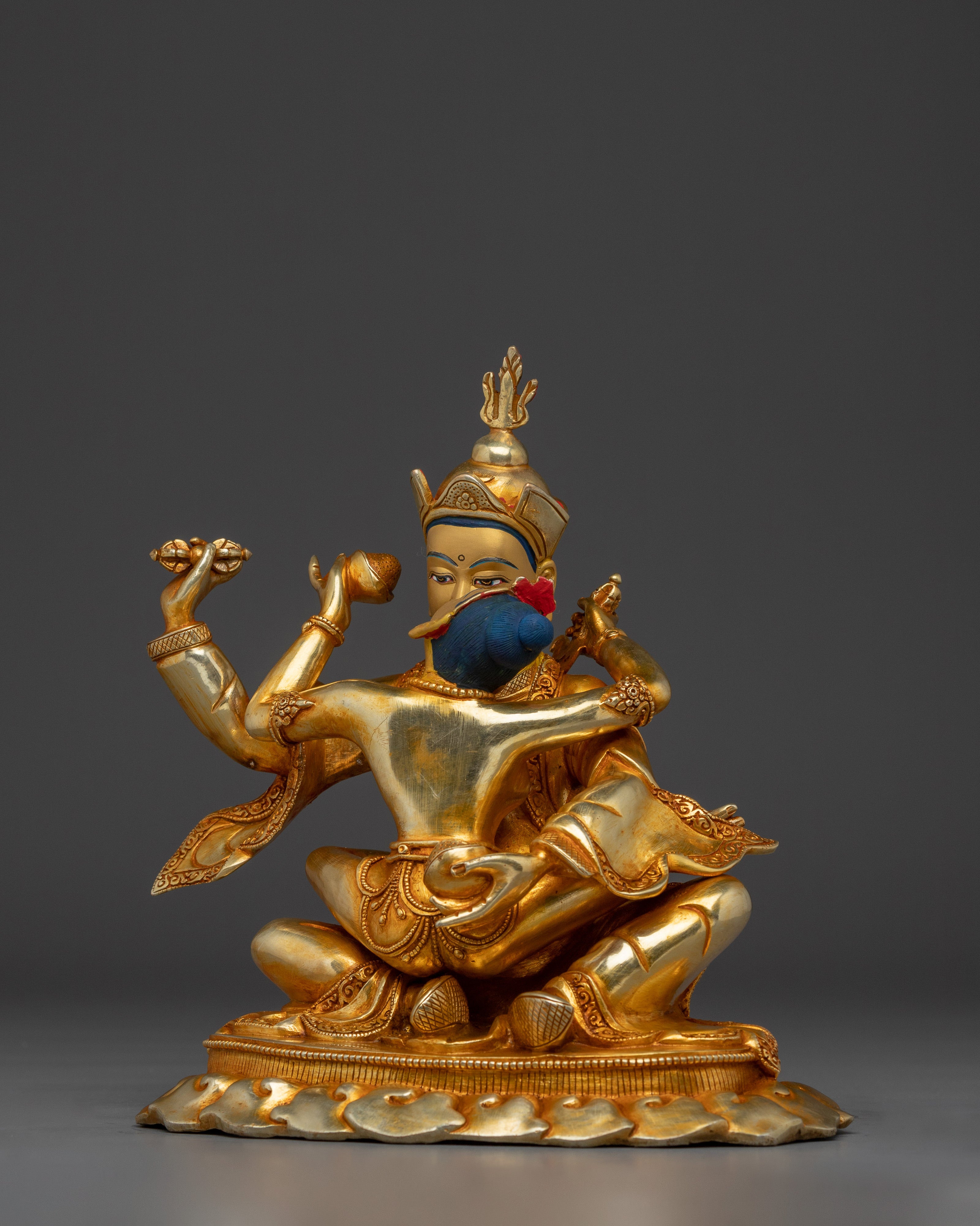 Guru Rinpoche Statue with Consort | Himalayan Pamasambhava Statue