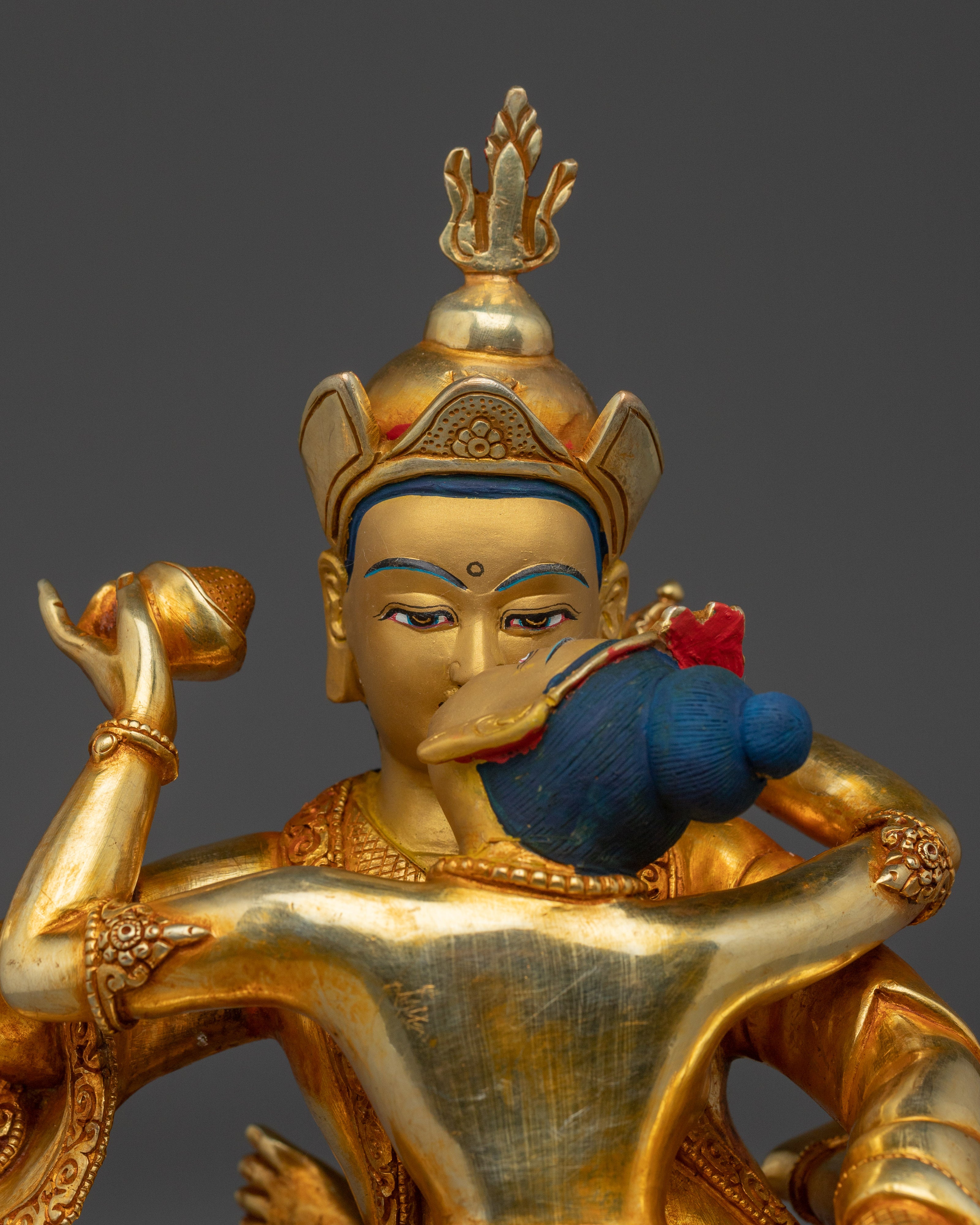 Guru Rinpoche Statue with Consort | Himalayan Pamasambhava Statue