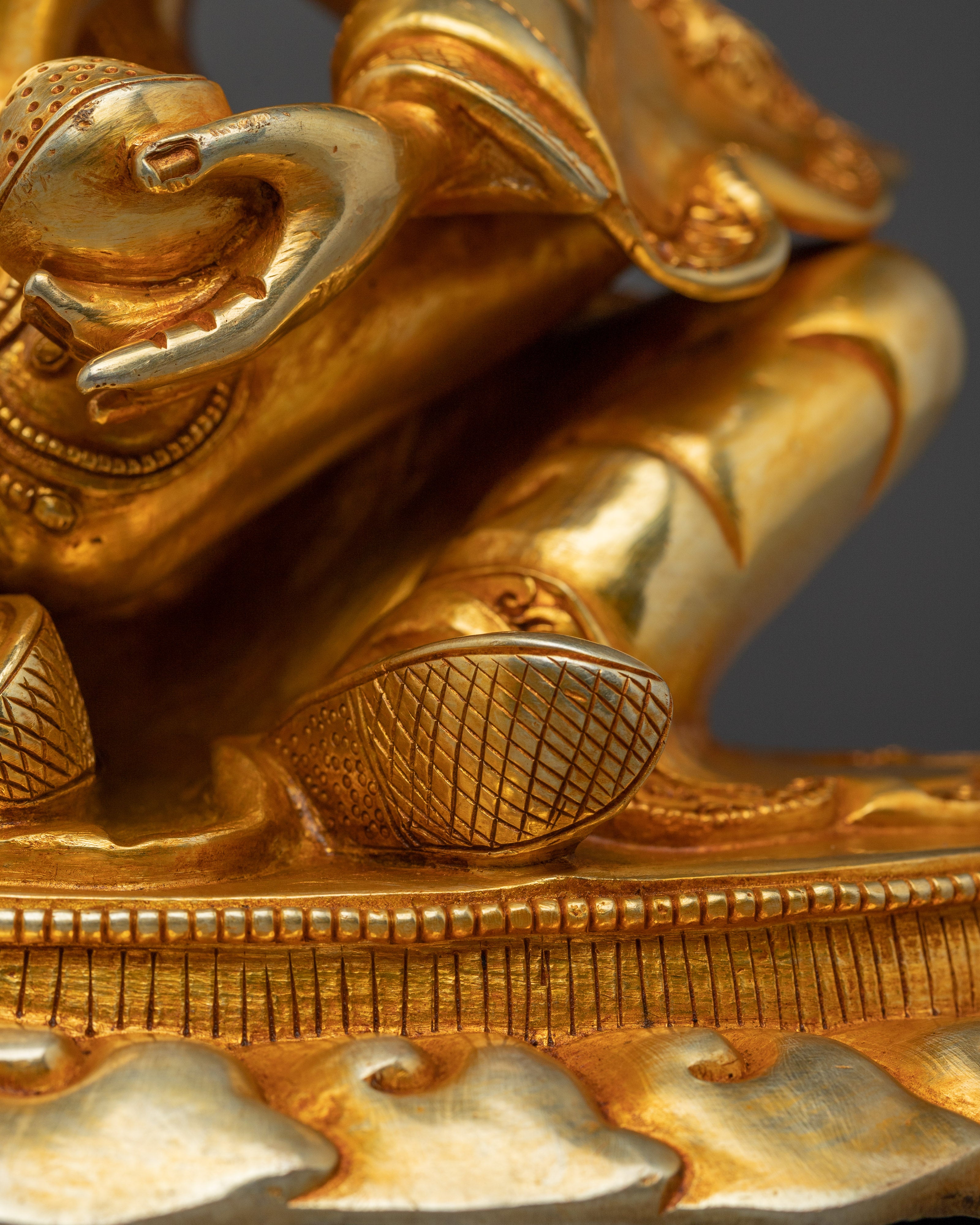 Guru Rinpoche Statue with Consort | Himalayan Pamasambhava Statue