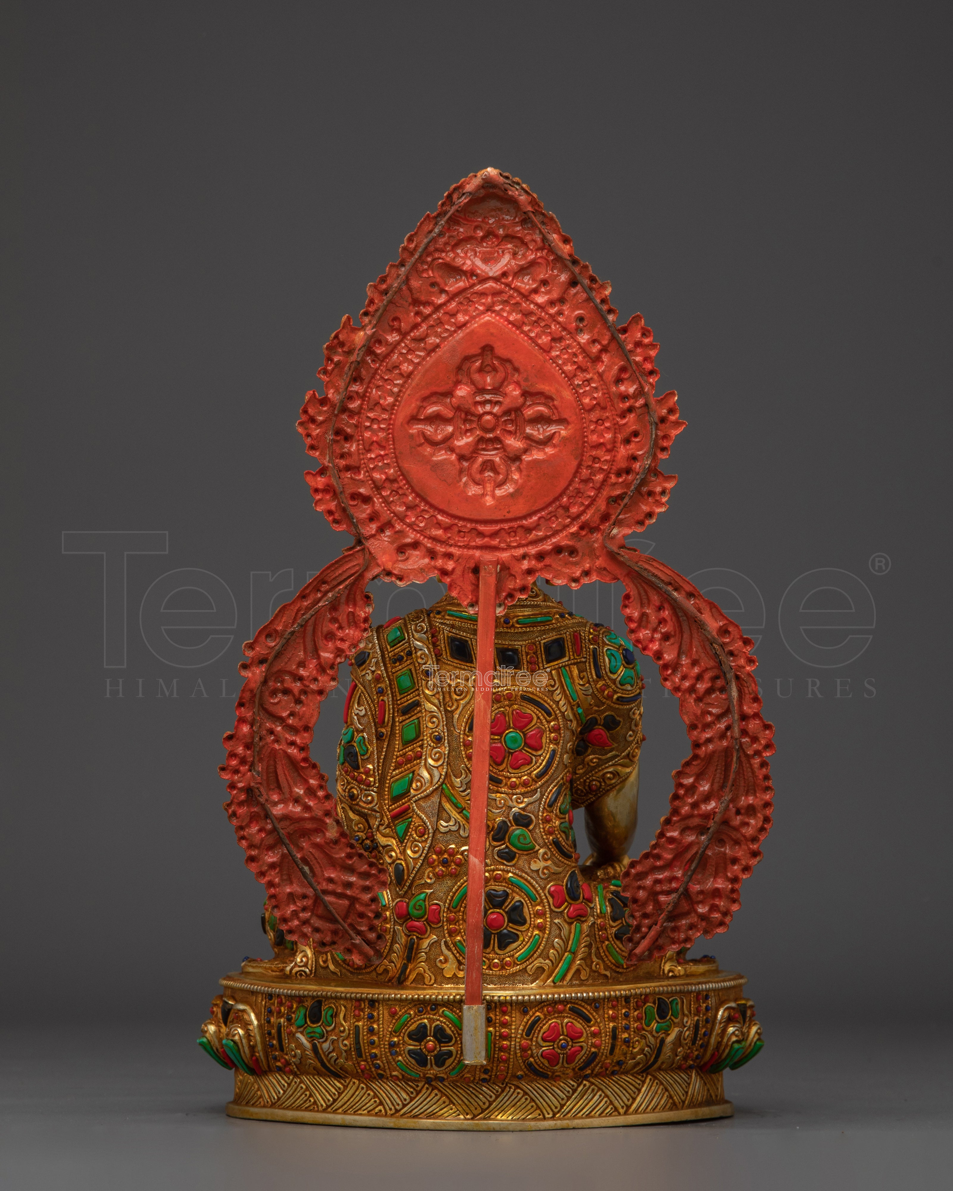 Shakyamuni Buddha with Gold Copper Body | Spiritual Decor
