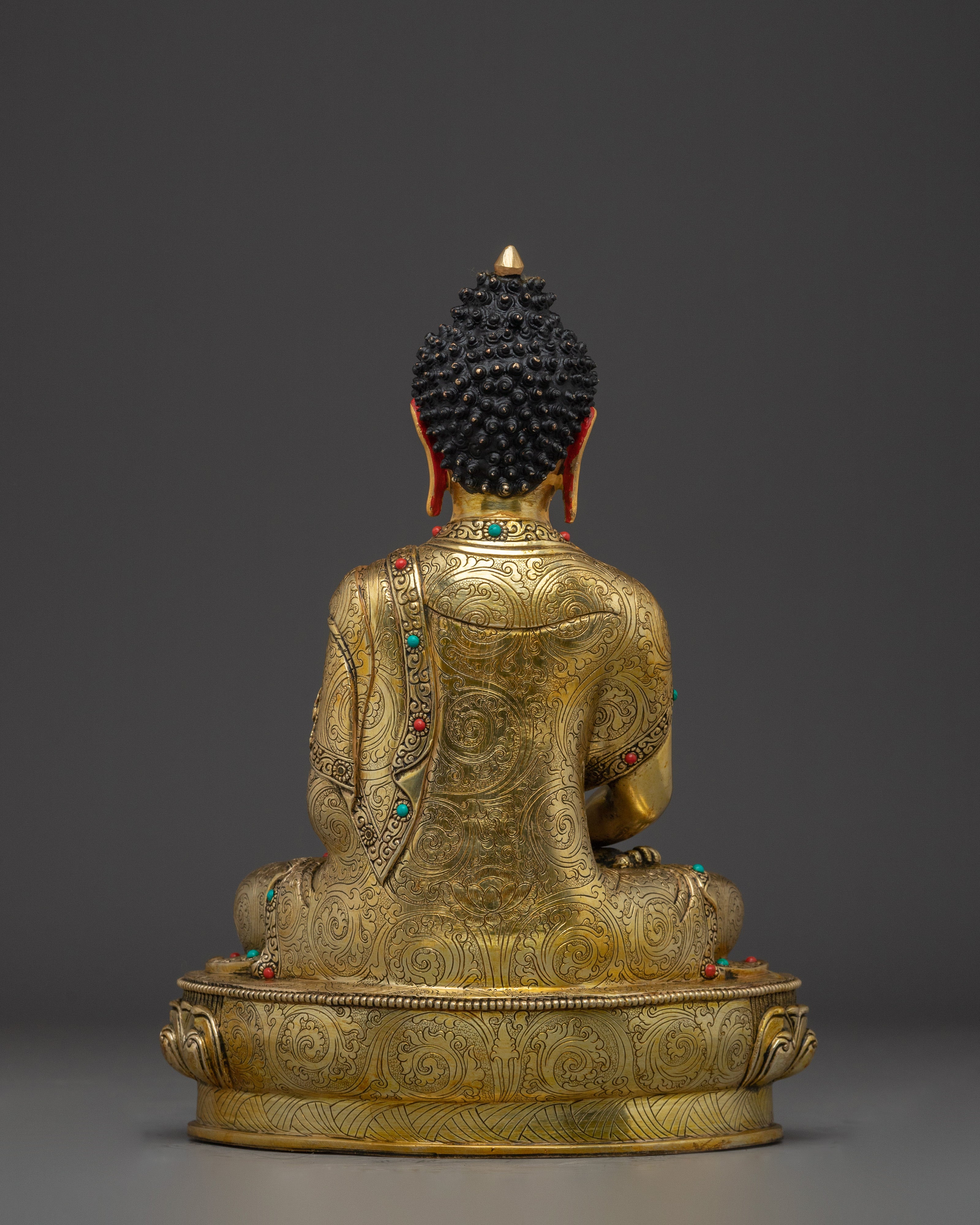 Amitabha Buddha Peaceful Light Copper Statue | Himalayan Handmade Artwork