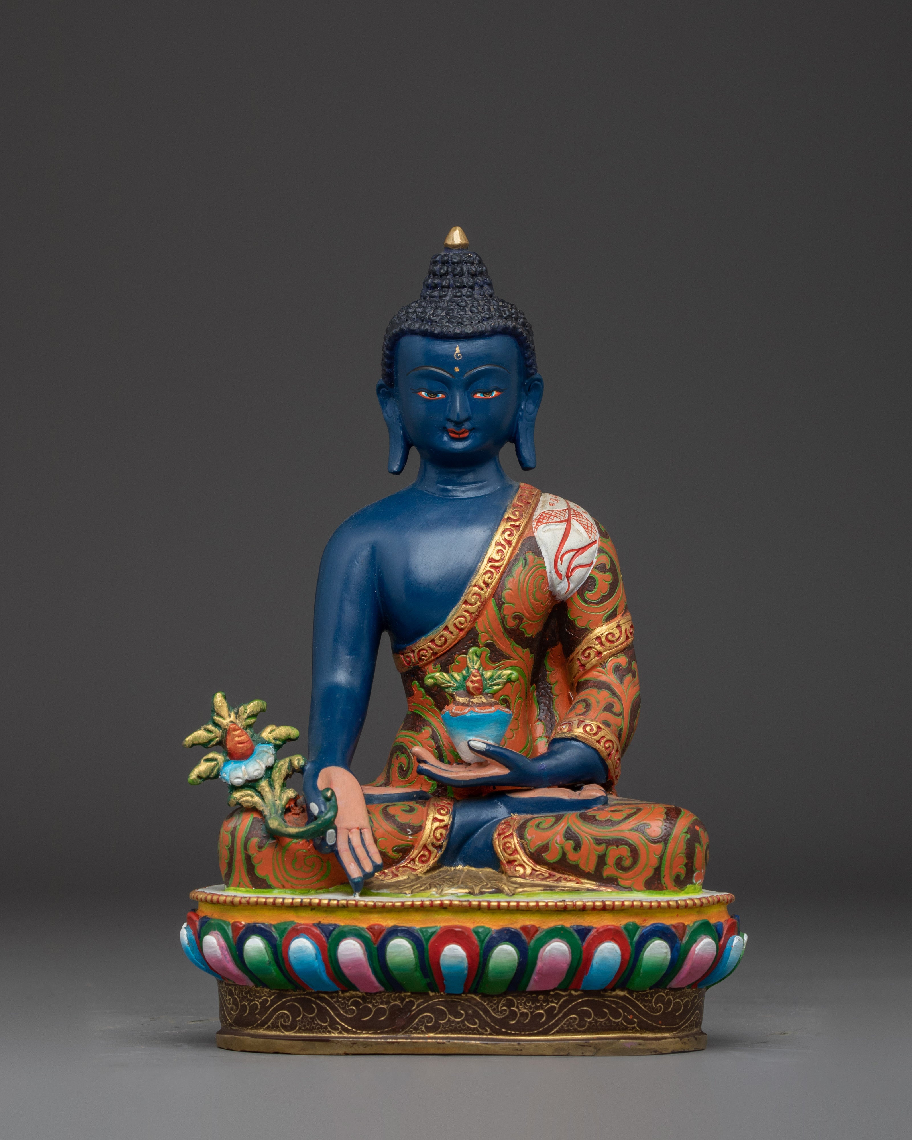 Colorful Three Buddha Statue Set | Wisdom and Peace Decor