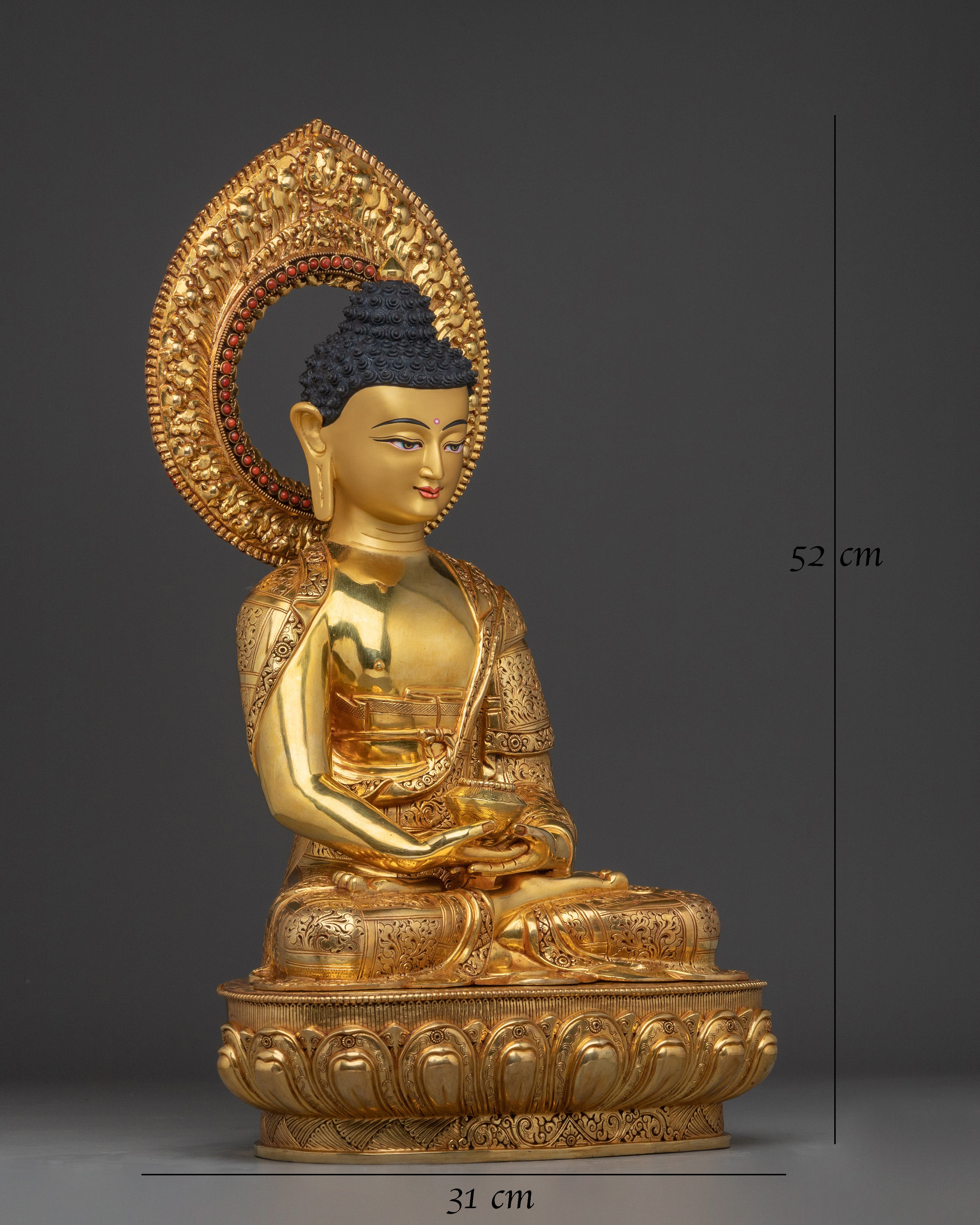 amitabha-buddha-golden-handmade-copper-statue