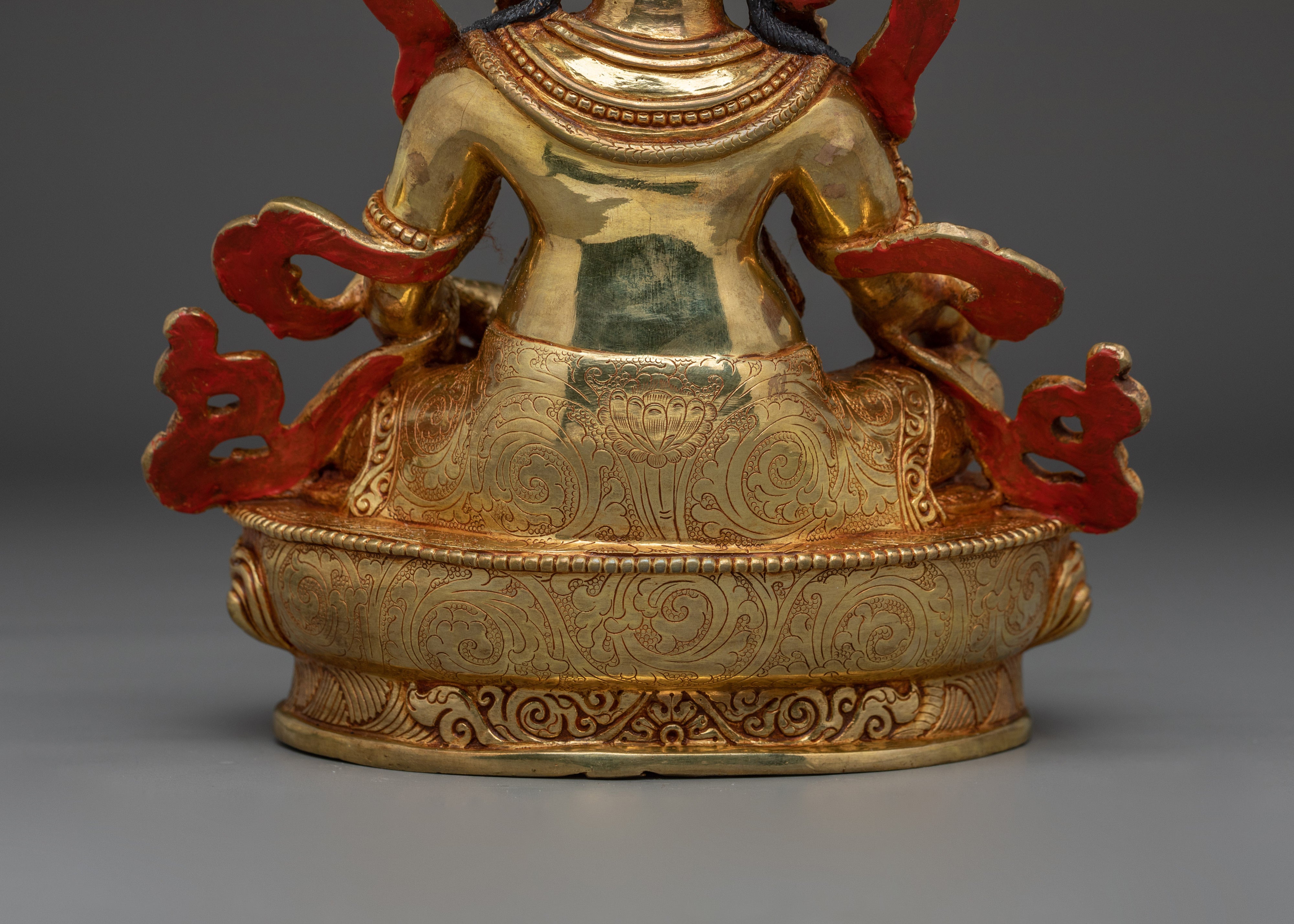 Powerful Wealth Deity Dzambhala Statue | 24K Gold Gilded Statue