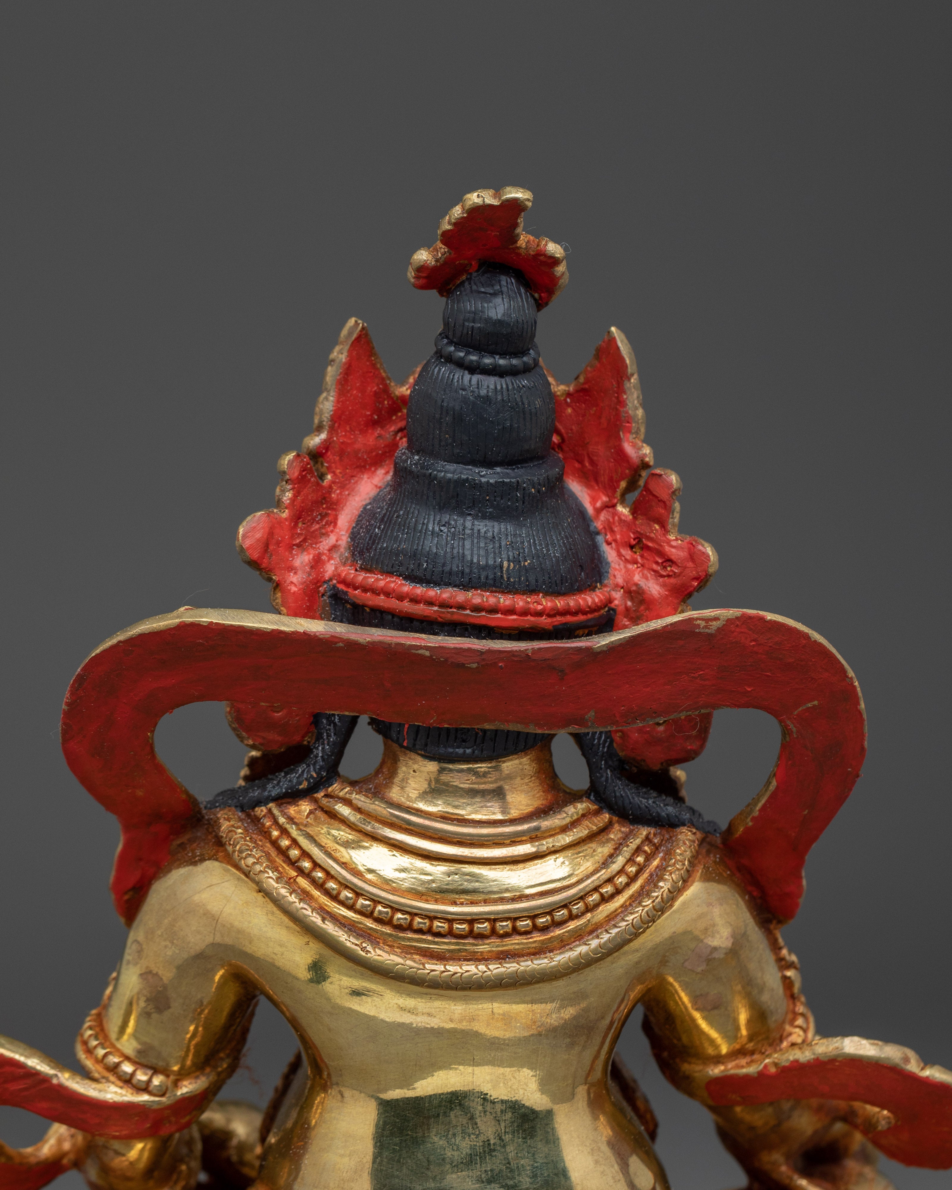Powerful Wealth Deity Dzambhala Statue | 24K Gold Gilded Statue