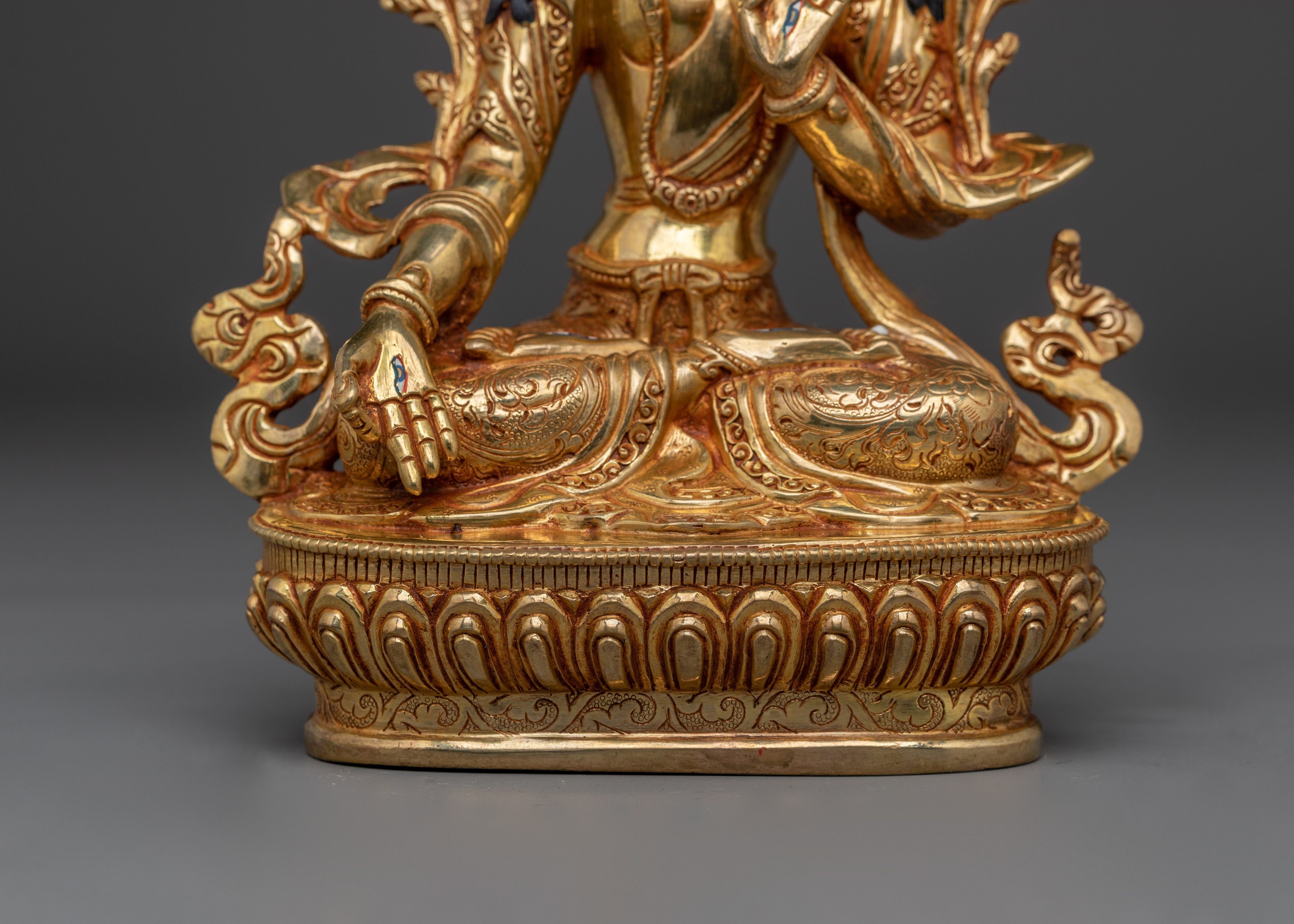Serene White Tara Copper Statue | Sita Tara Himalayan Artwork