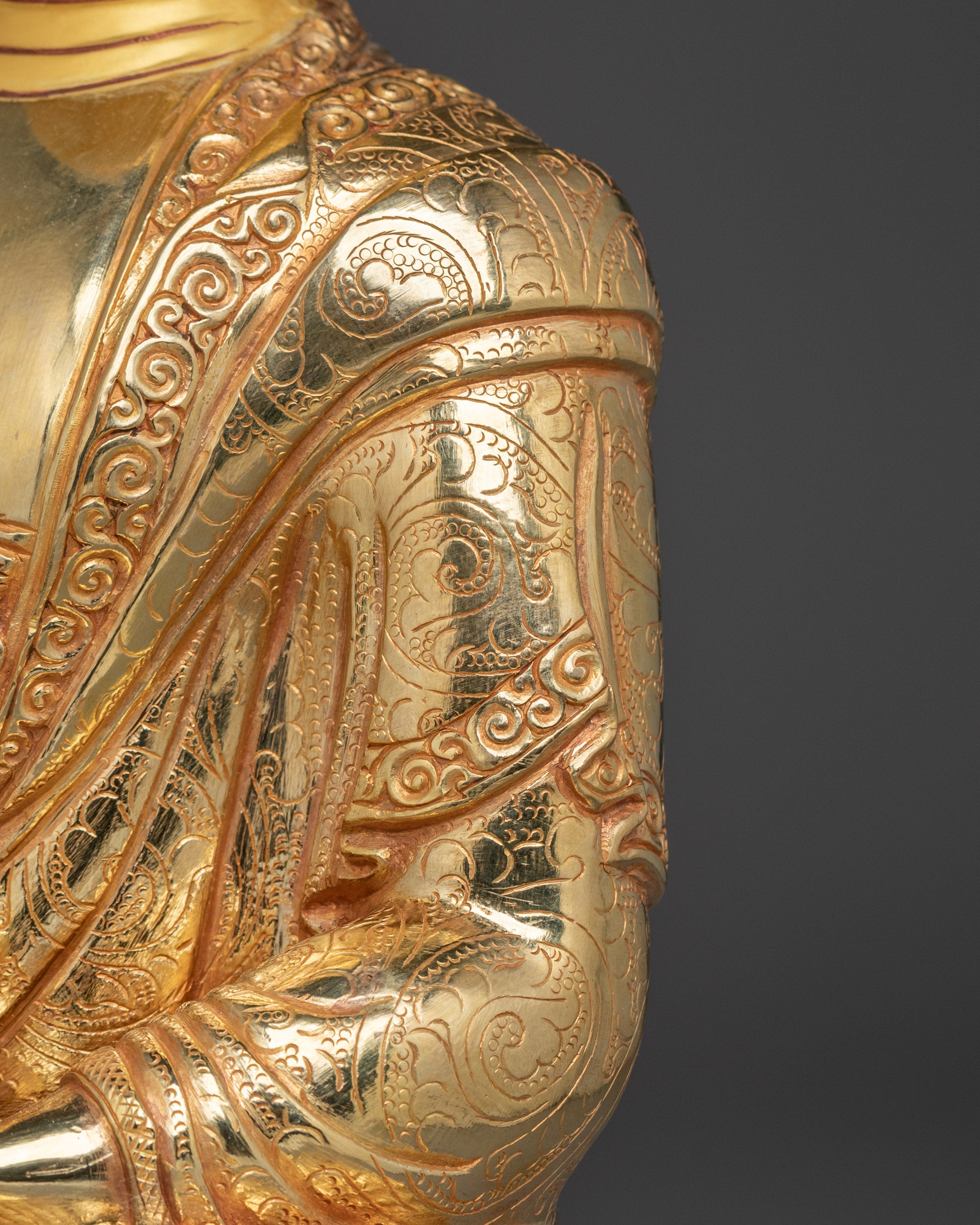 Peaceful Shakyamuni Buddha Copper Statue | Gautama Buddha Artwork