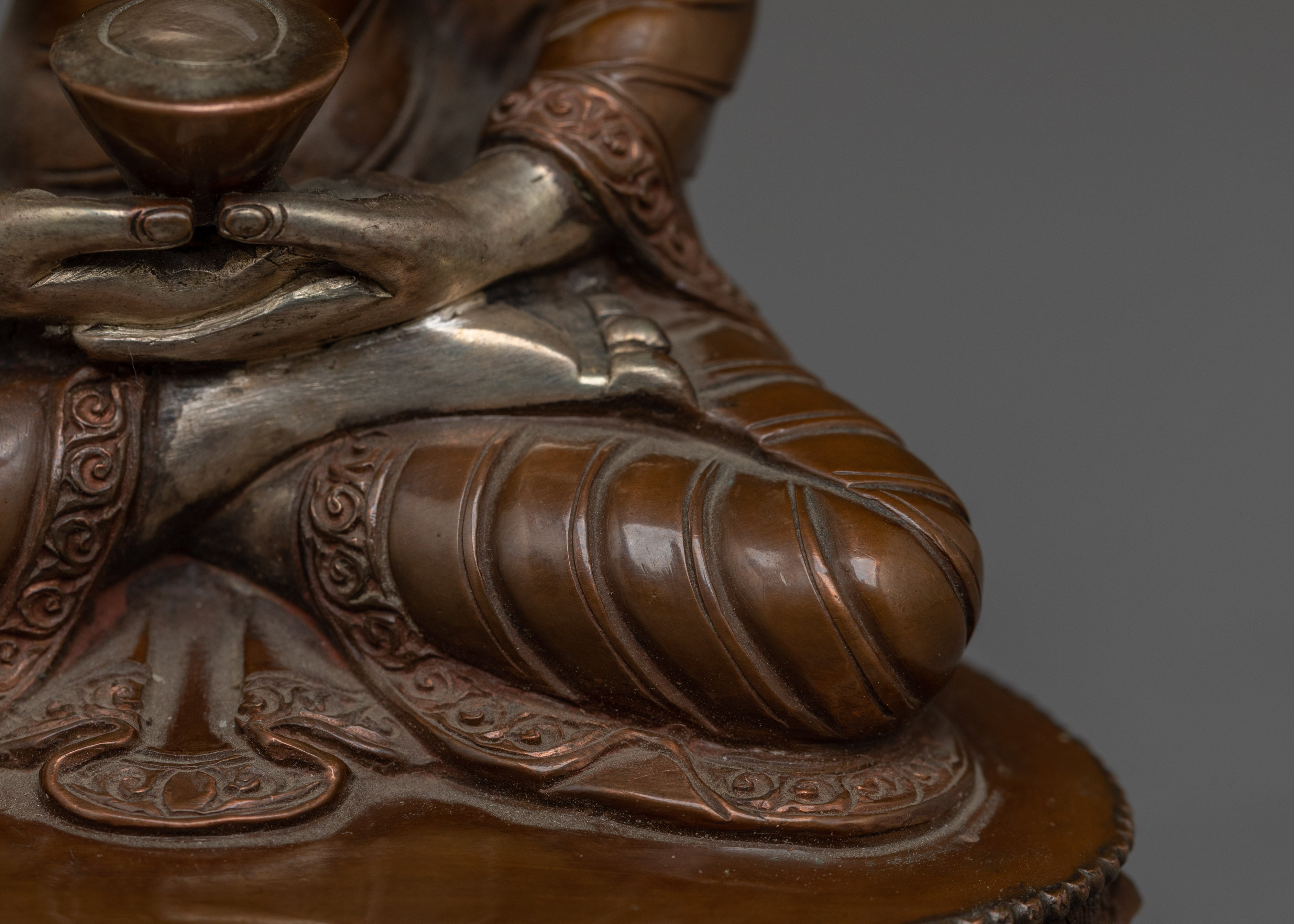 Amitabha Buddha Copper Handmade Statue | Dharmakara Artwork