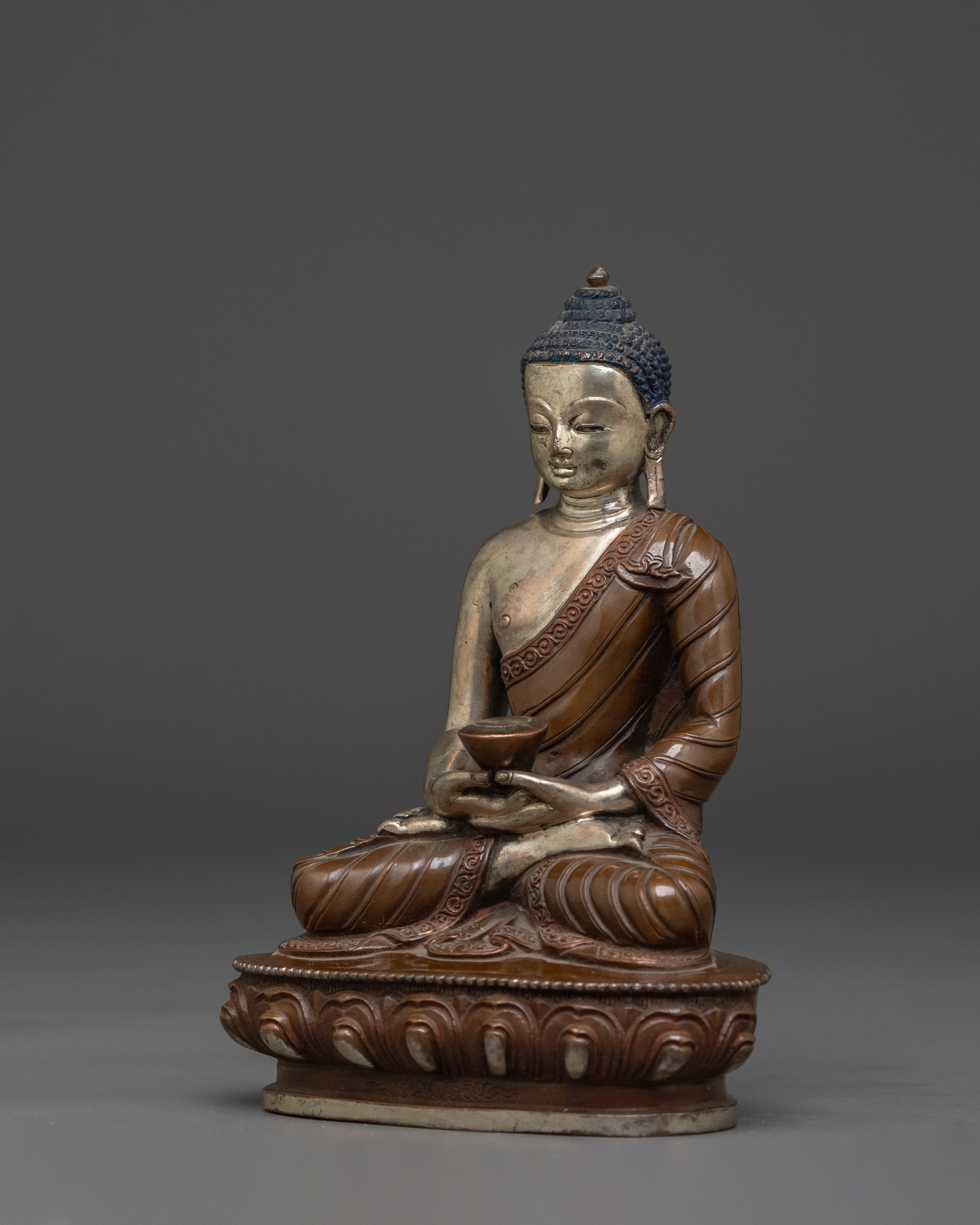 Amitabha Buddha Copper Handmade Statue | Dharmakara Artwork