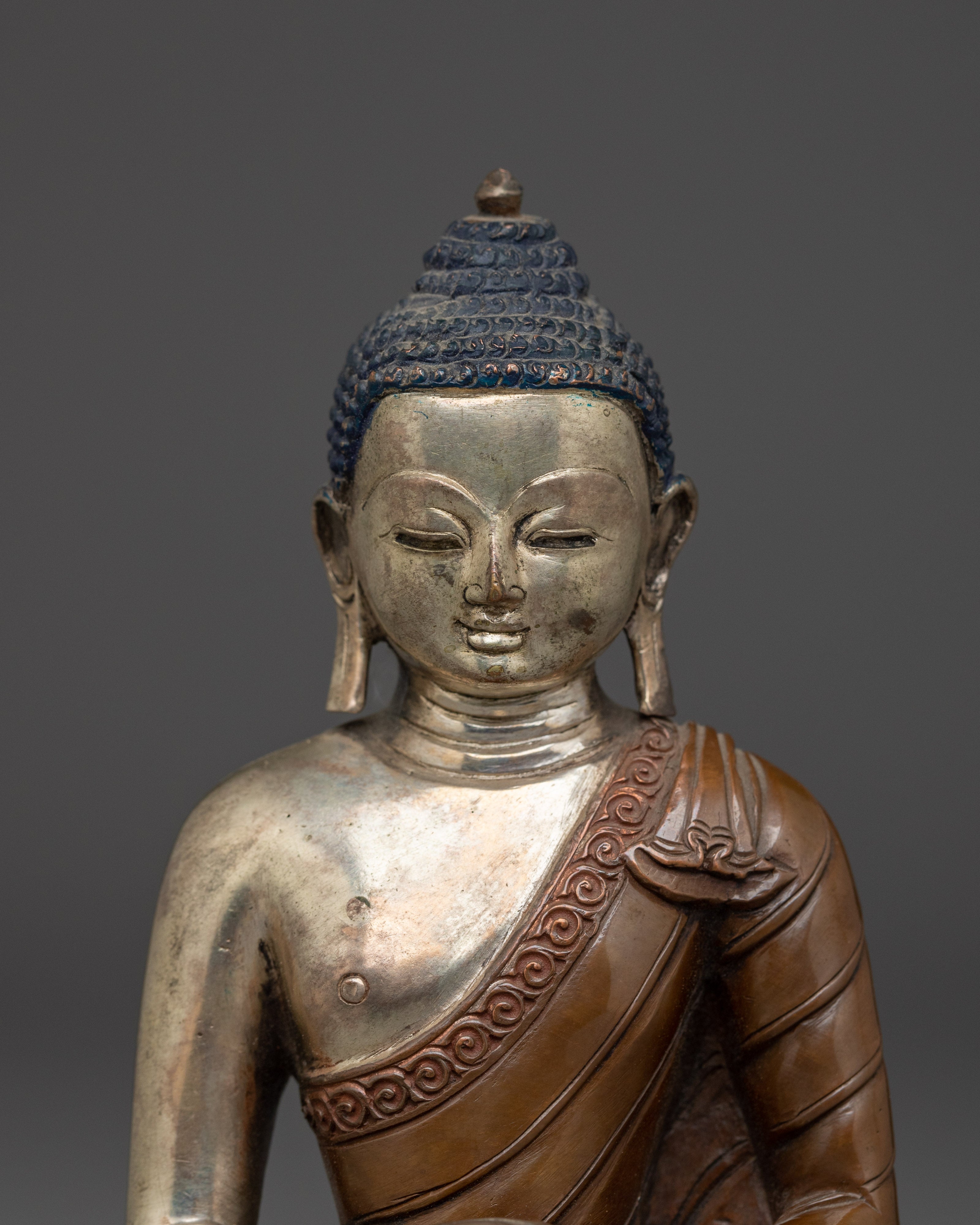 Amitabha Buddha Copper Handmade Statue | Dharmakara Artwork
