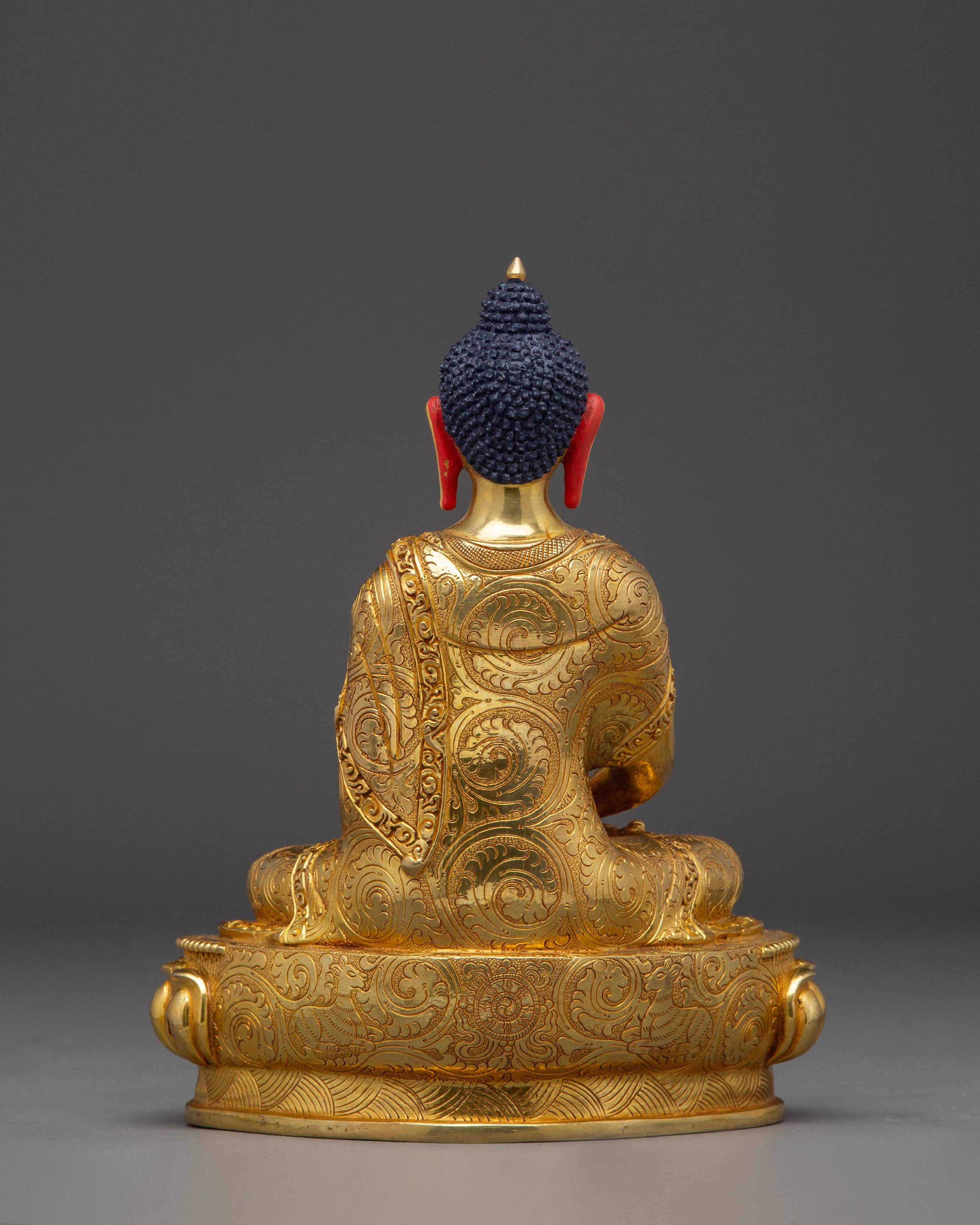 Serene Amitabha Buddha Copper Statue | 48 Great Vows