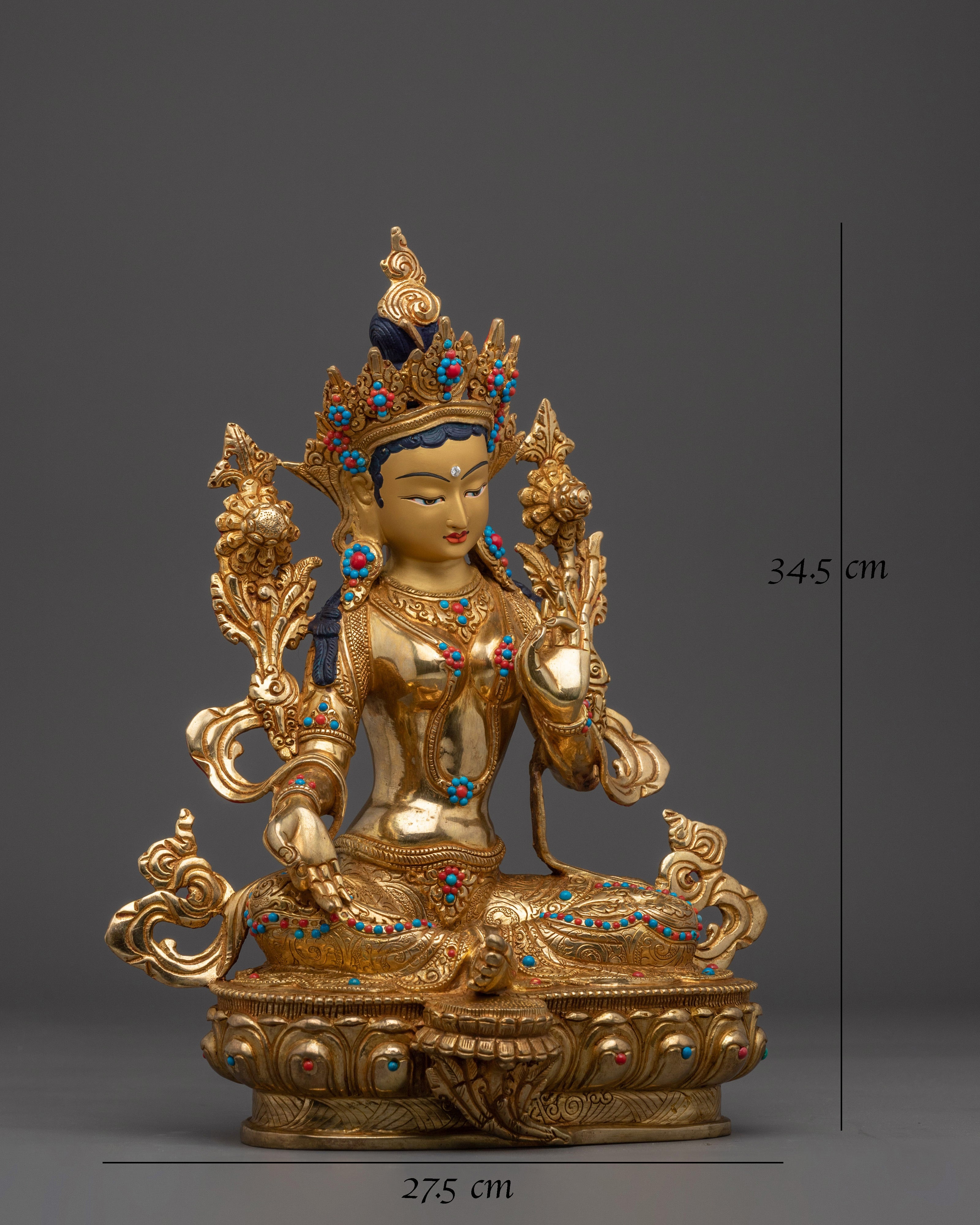 Scared Feminine Artwork of Green Tara