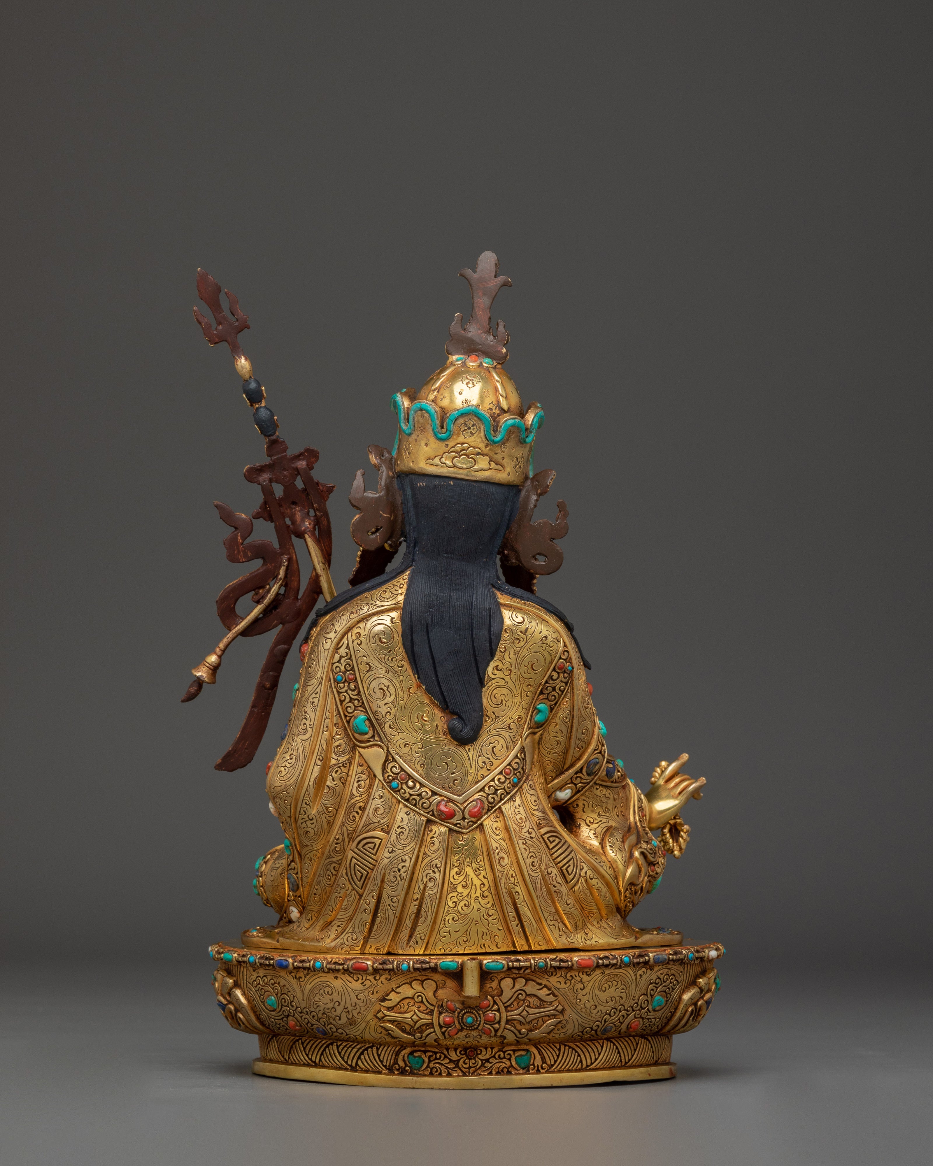 Sacred Tantric Buddhism Padmasambhava Sculpture | Spiritual Zen Artwork