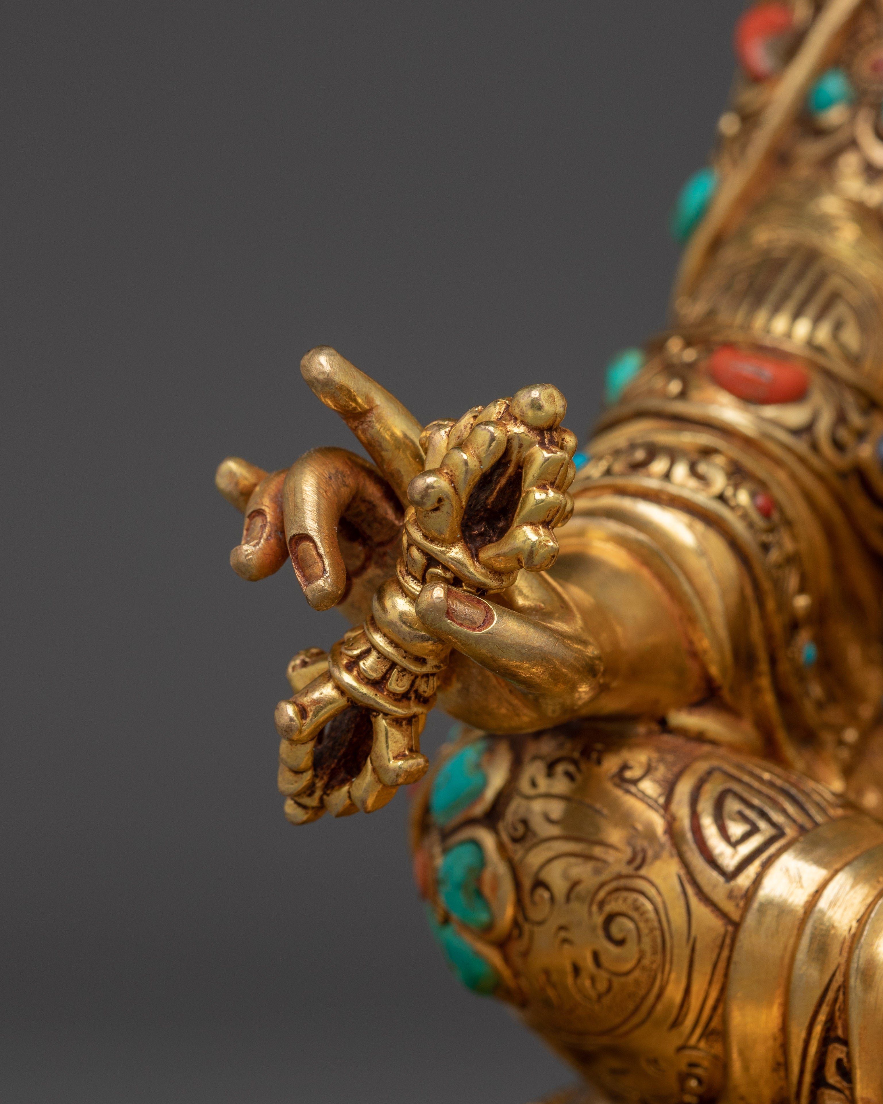 Sacred Tantric Buddhism Padmasambhava Sculpture | Spiritual Zen Artwork