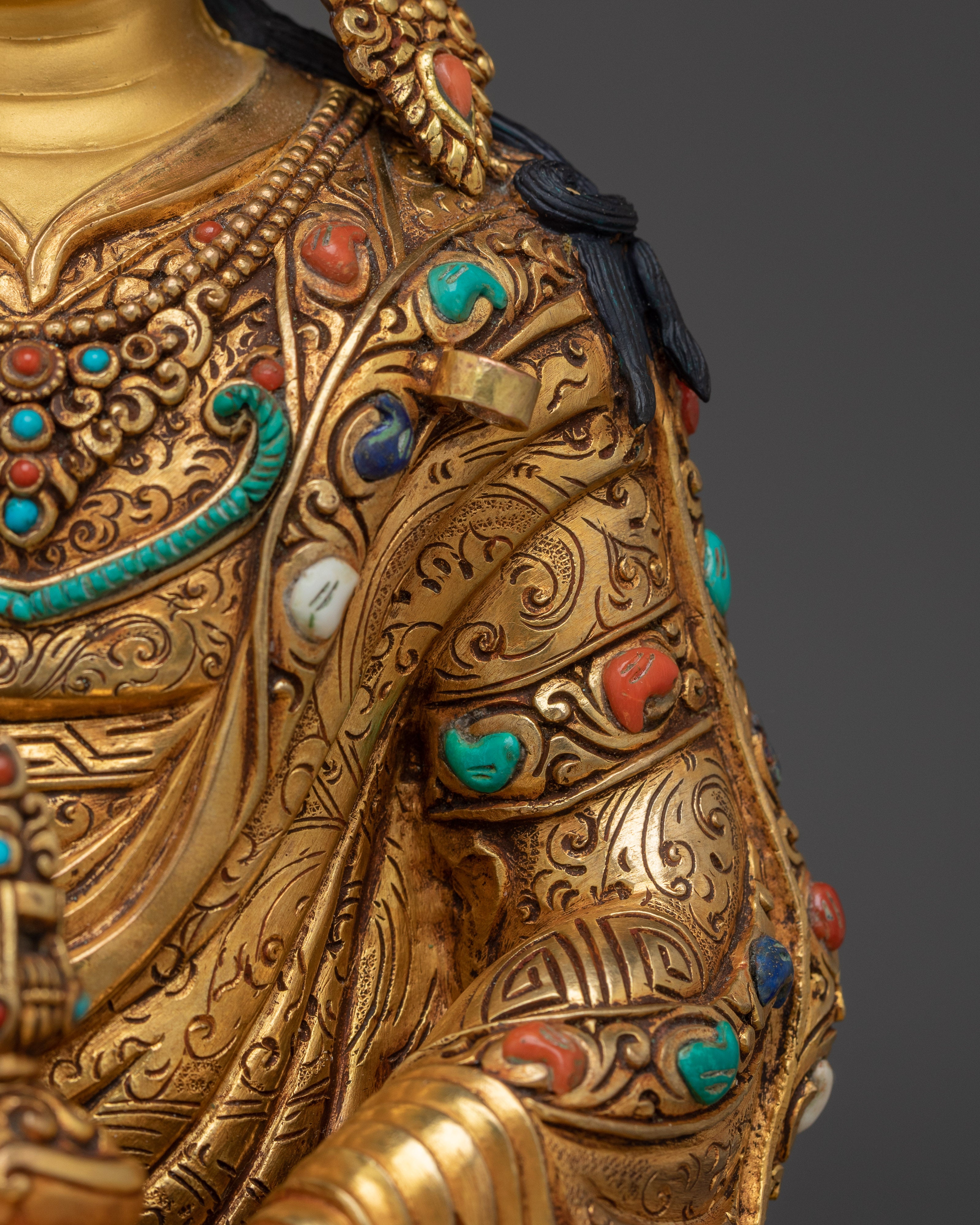 Sacred Tantric Buddhism Padmasambhava Sculpture | Spiritual Zen Artwork