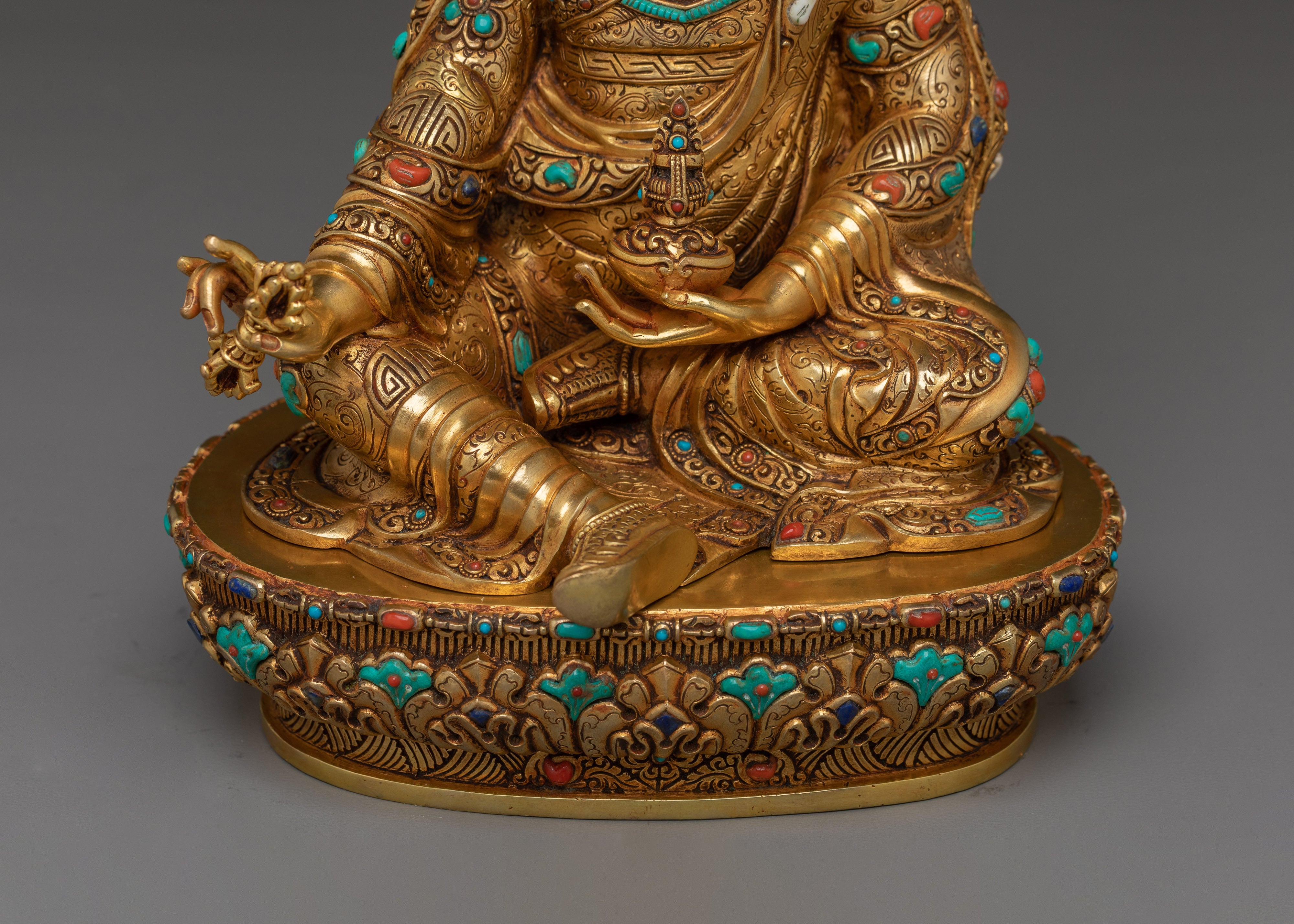 Sacred Tantric Buddhism Padmasambhava Sculpture | Spiritual Zen Artwork