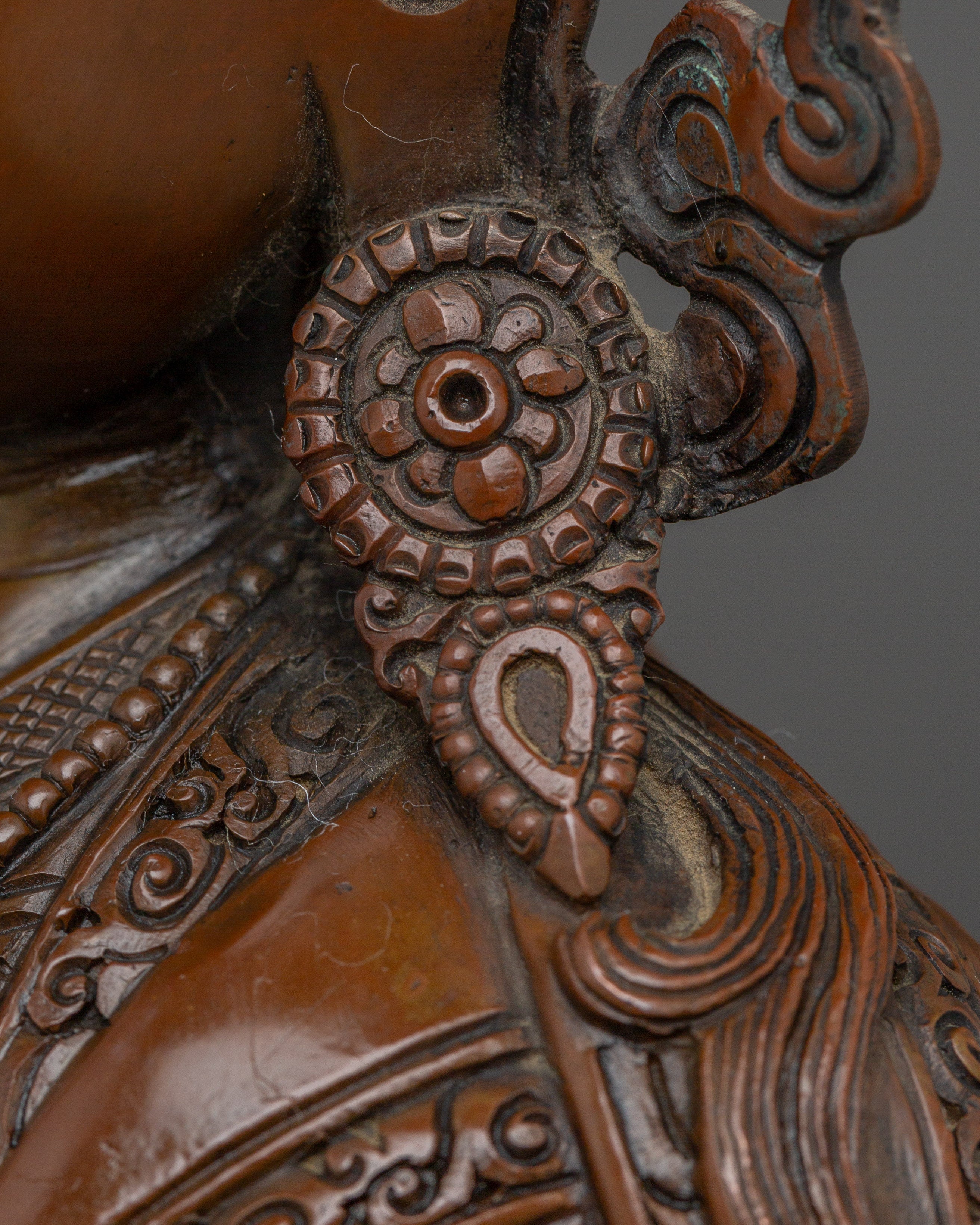 Guru Tsokye Statue | Oxidized Himalayan Artwork